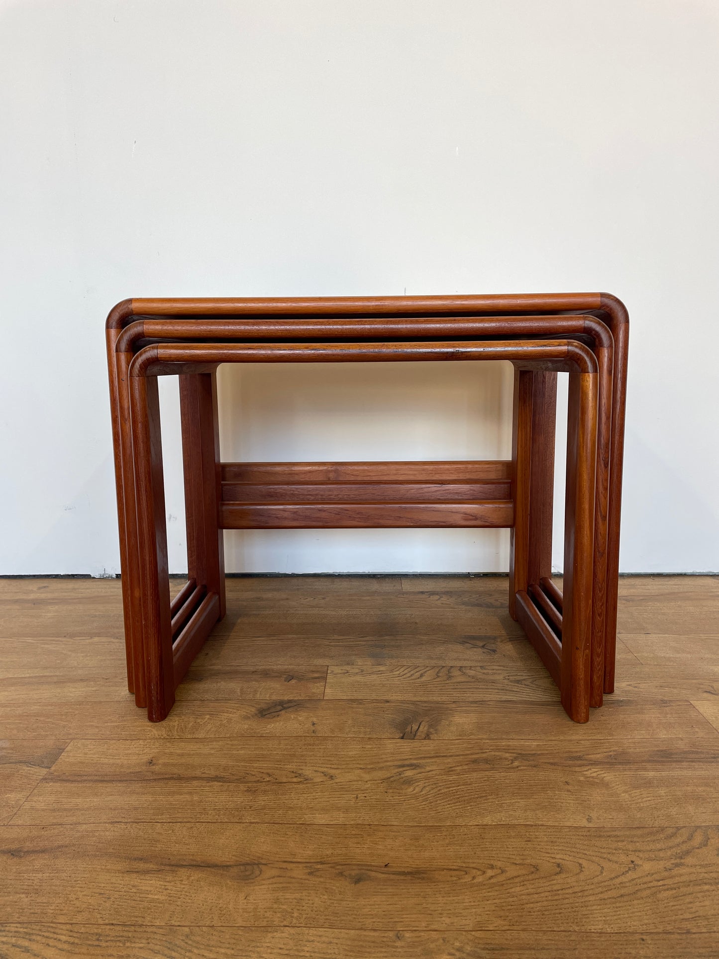 Nest of 3 Tables O'Donnell Design Mid-Century Teak Vintage Danish