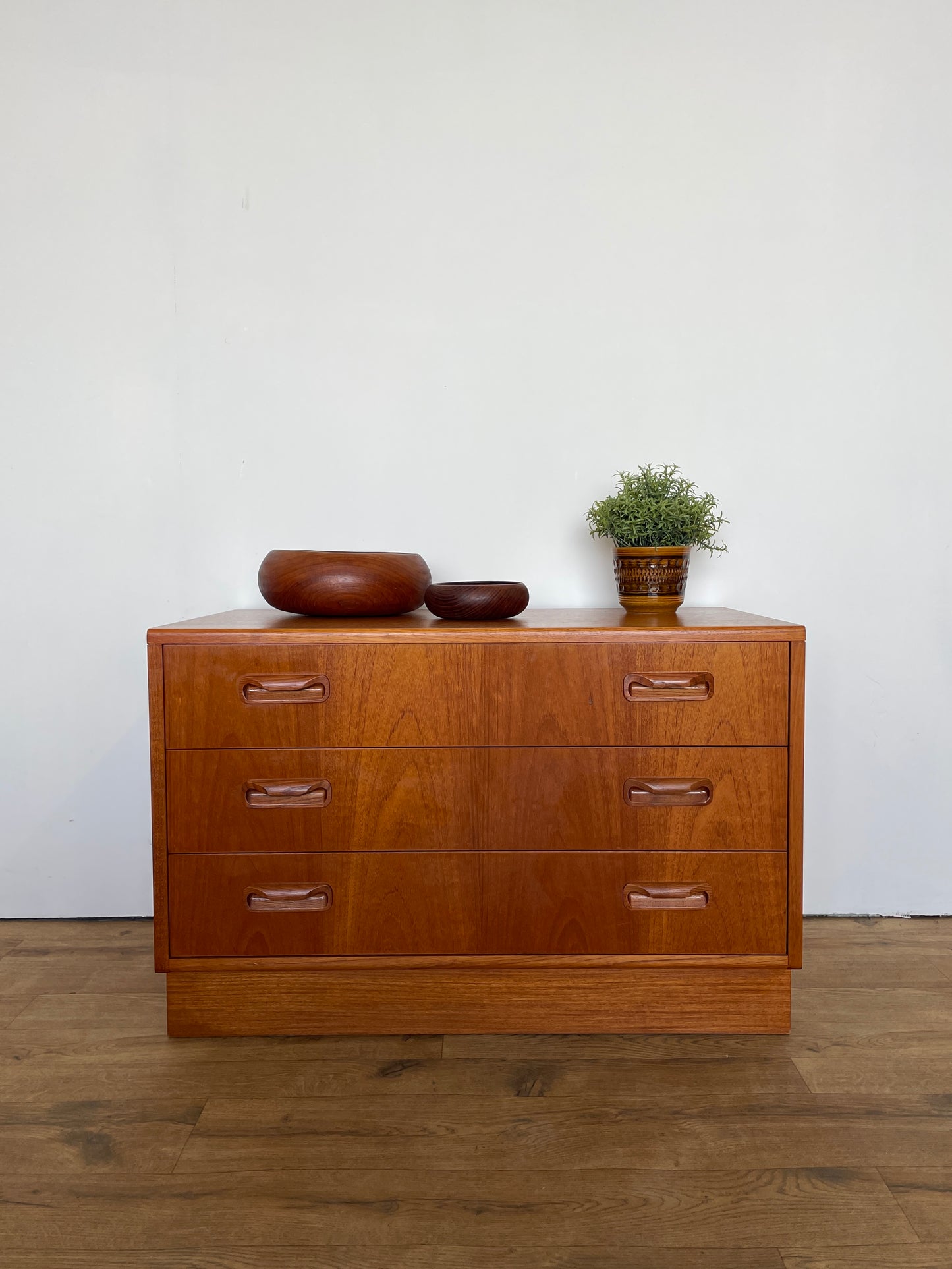 G Plan Chest of Drawers Fresco Mid-Century Teak 3 Drawer