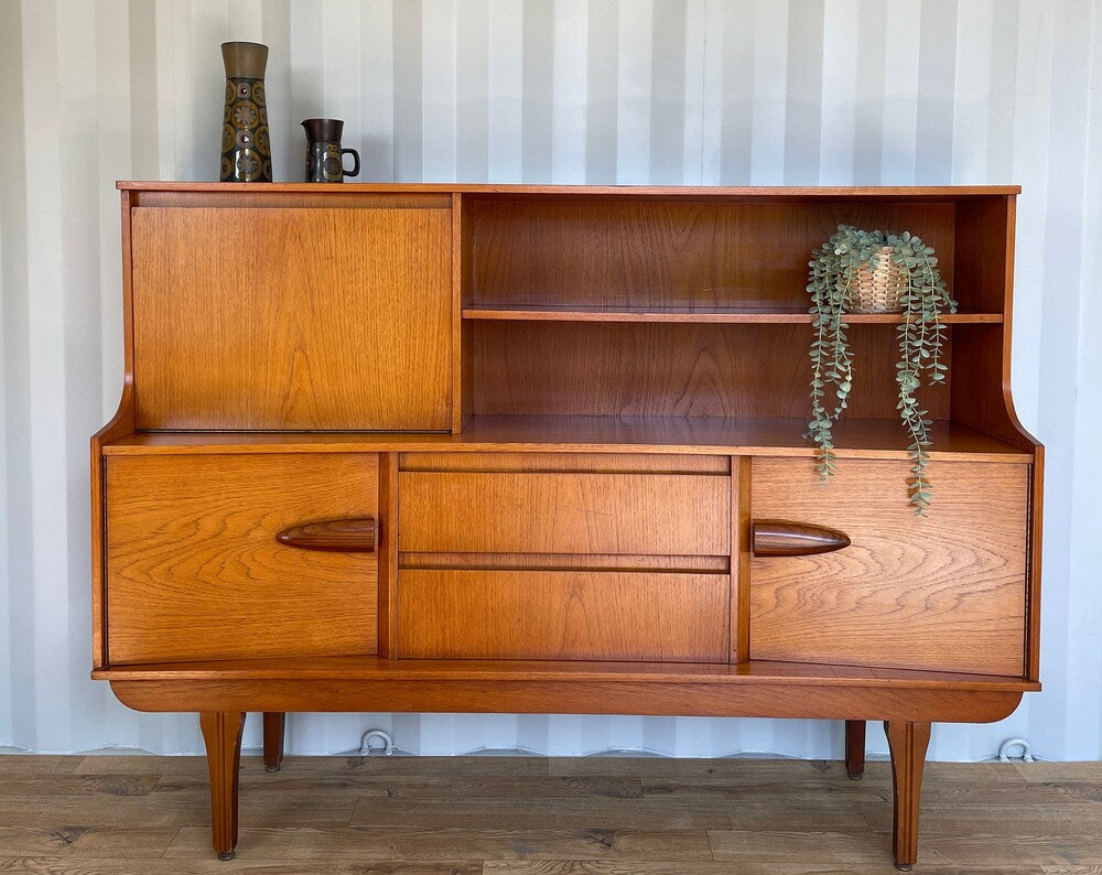 Mid-Century Sideboard by Jentique Teak Vintage Retro Highboard Storage Large Scandi