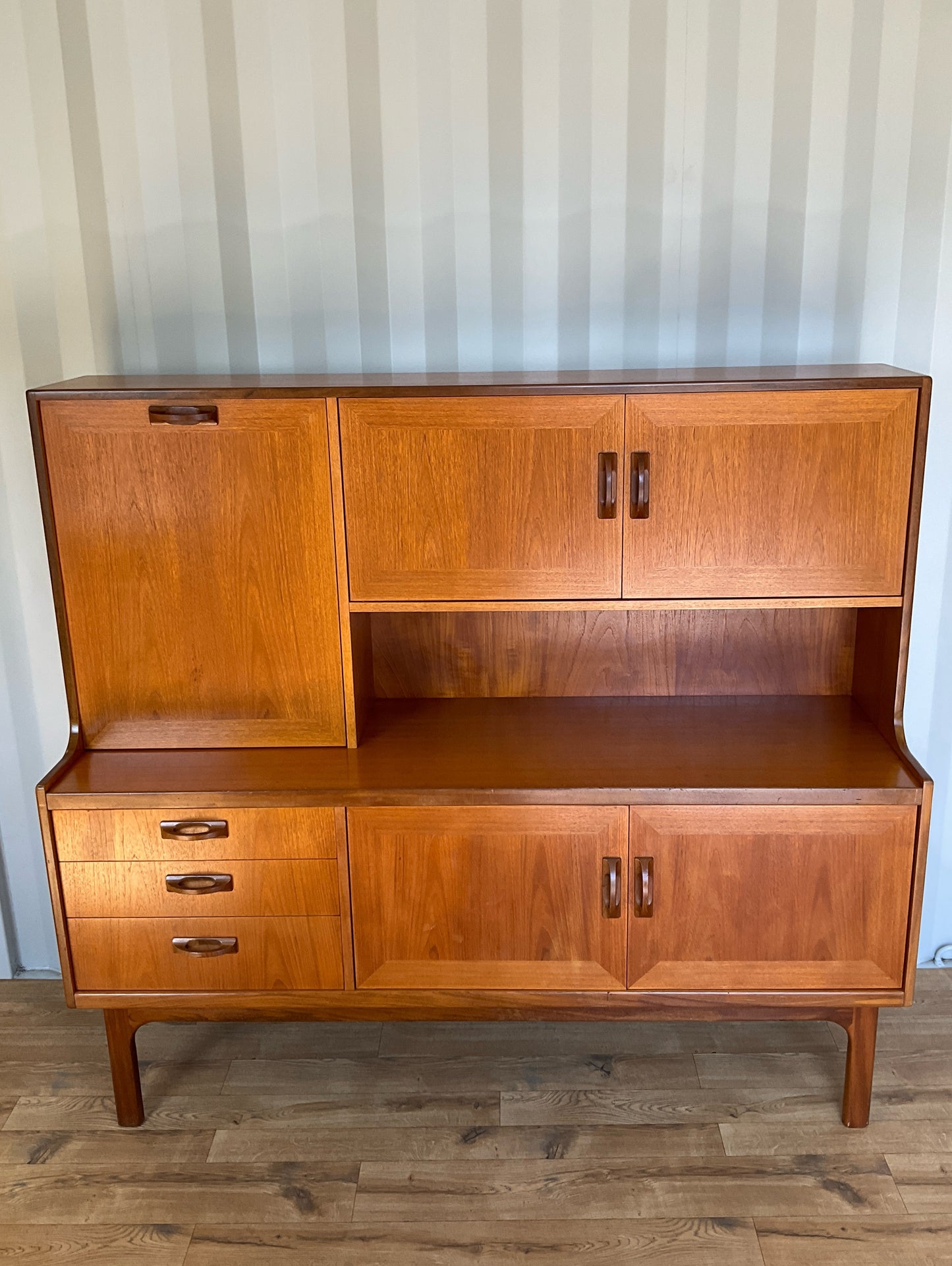 G Plan Highboard Teak - Mid-Century Sierra Range