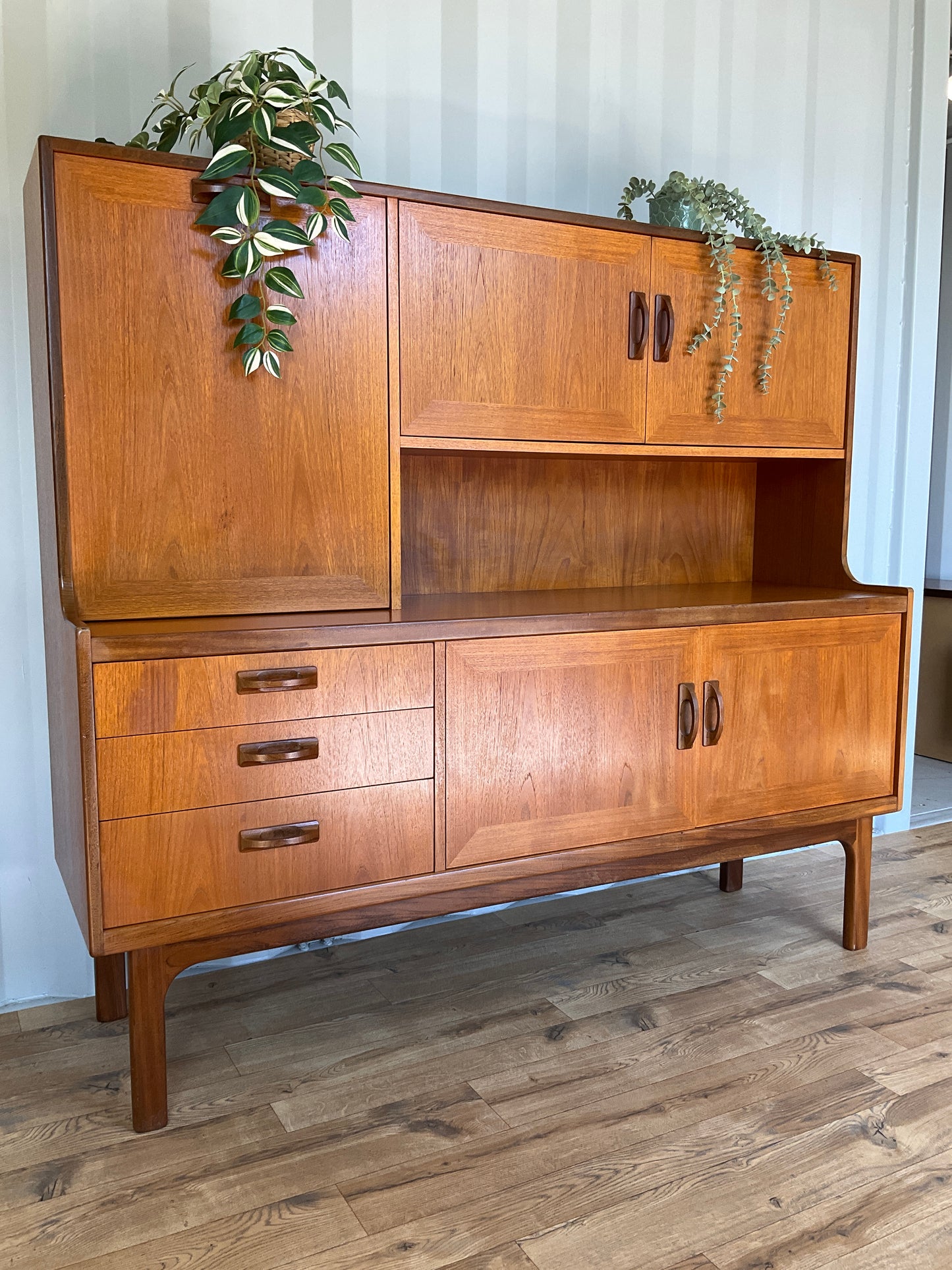 G Plan Highboard Teak - Mid-Century Sierra Range