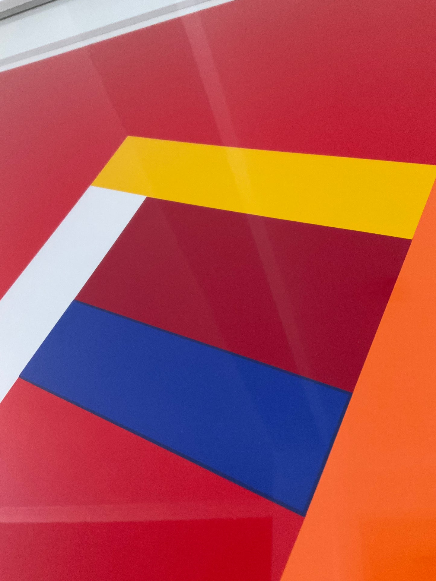 Per Arnoldi Print Limited Edition Signed No. 1172/1200 – Danish Modern Abstract Geometric Art – Framed 69cm x 58cm