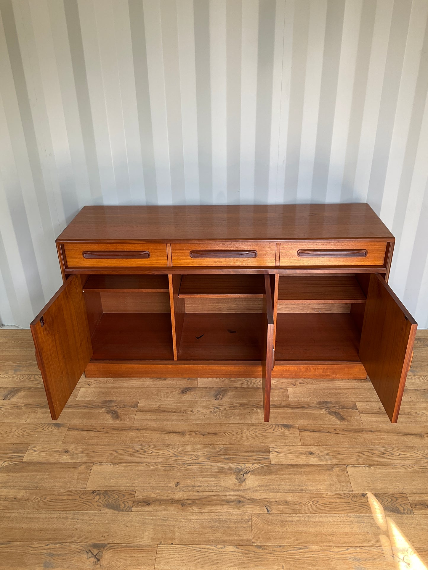 G Plan Mid-Century Sideboard - Teak Media Cabinet Unit
