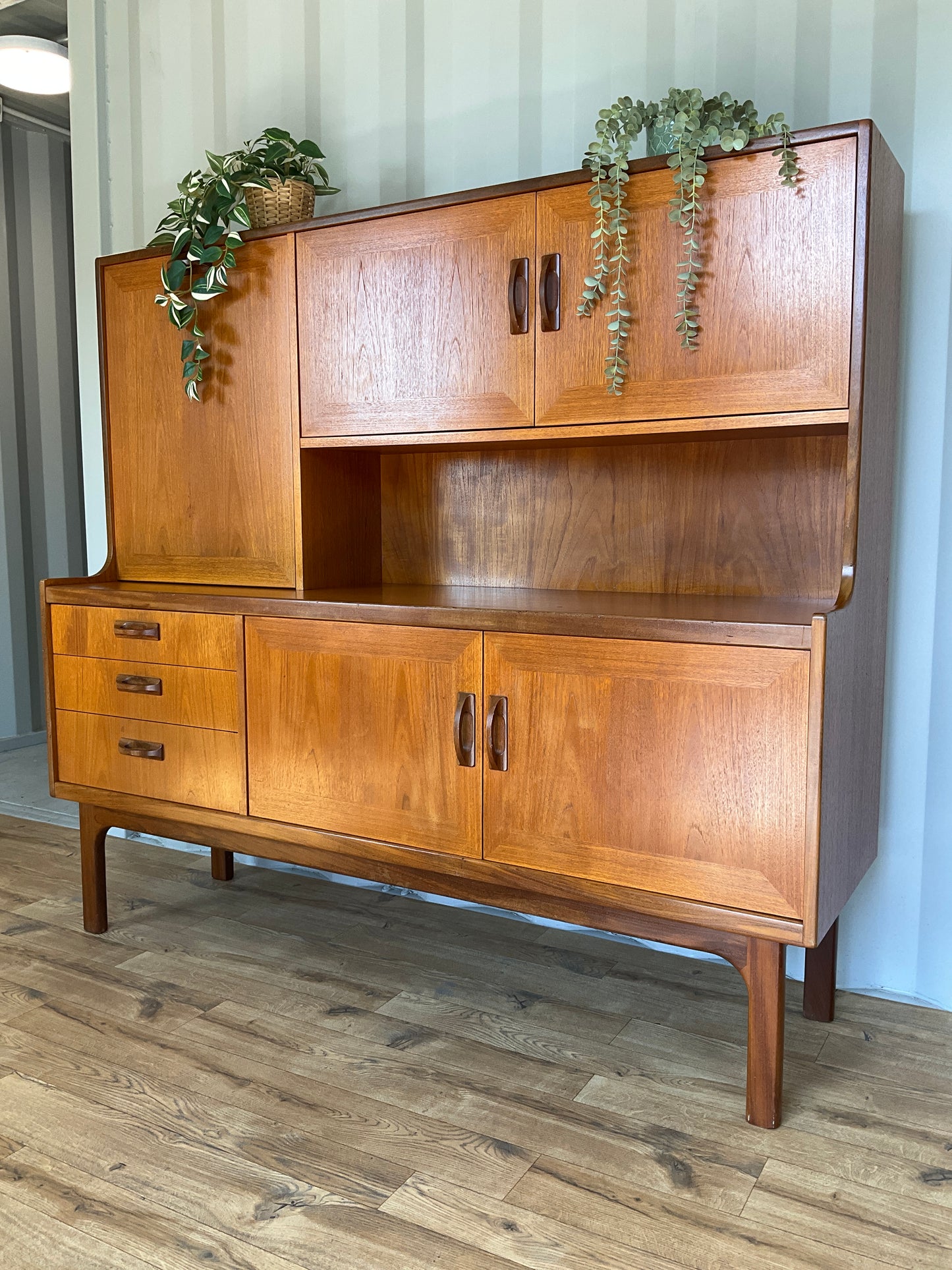 G Plan Highboard Teak - Mid-Century Sierra Range