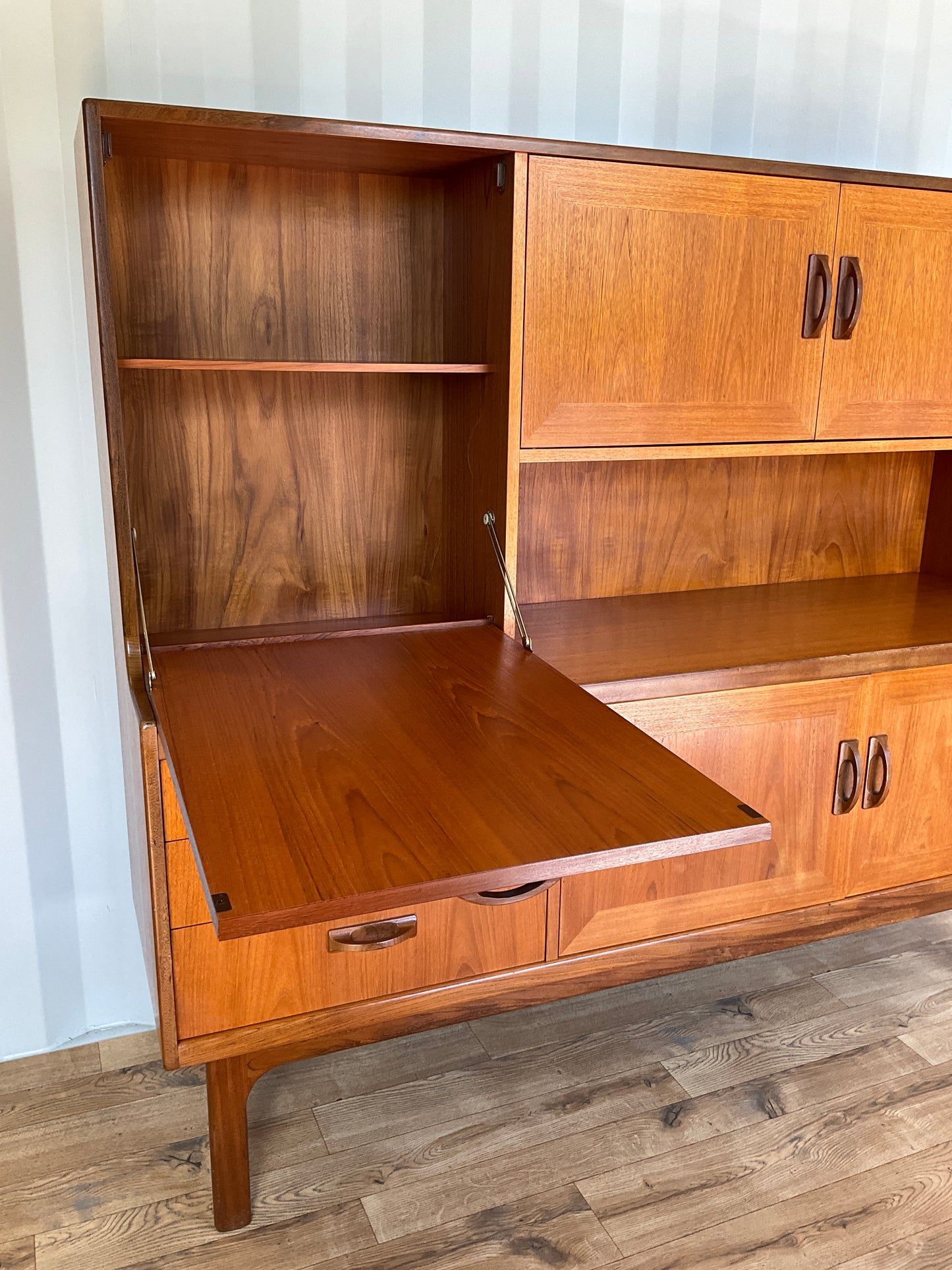 G Plan Highboard Teak - Mid-Century Sierra Range