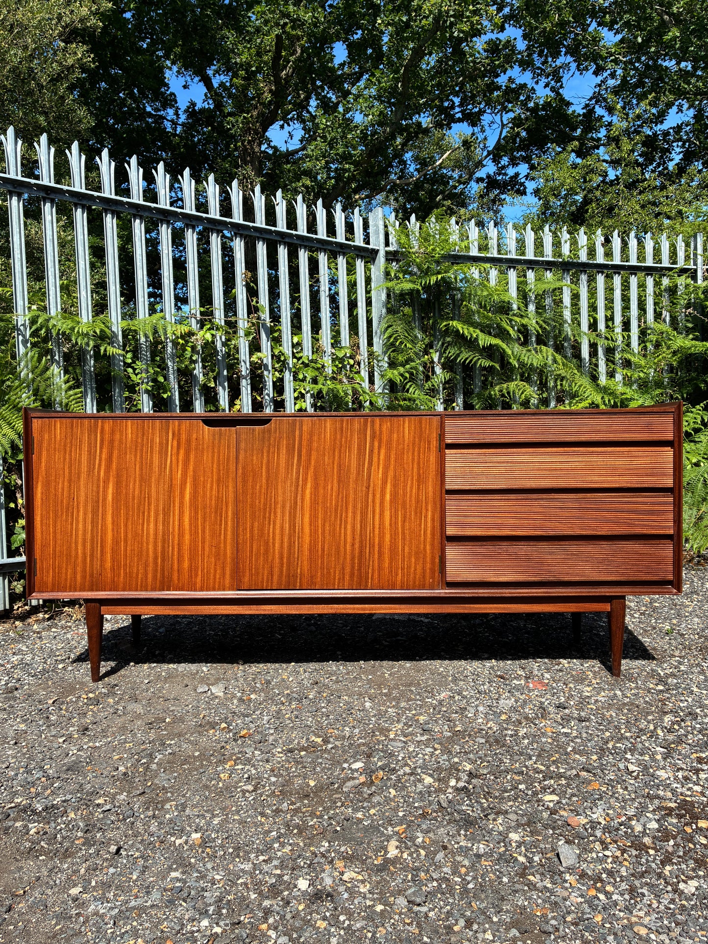 Large Teak Sideboard by Richard Hornby Afromosia Mid-Century | Vintage British Modern Cabinet