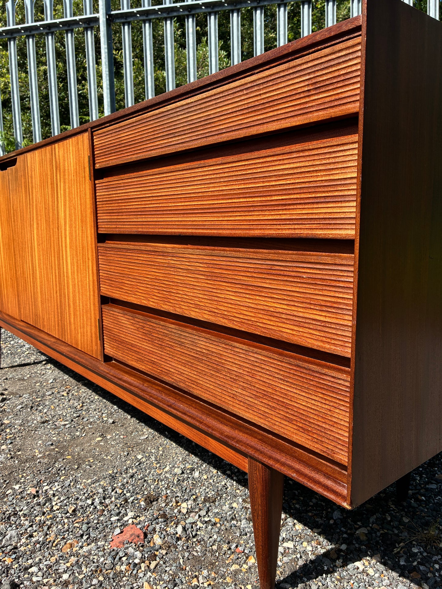 Large Teak Sideboard by Richard Hornby Afromosia Mid-Century | Vintage British Modern Cabinet