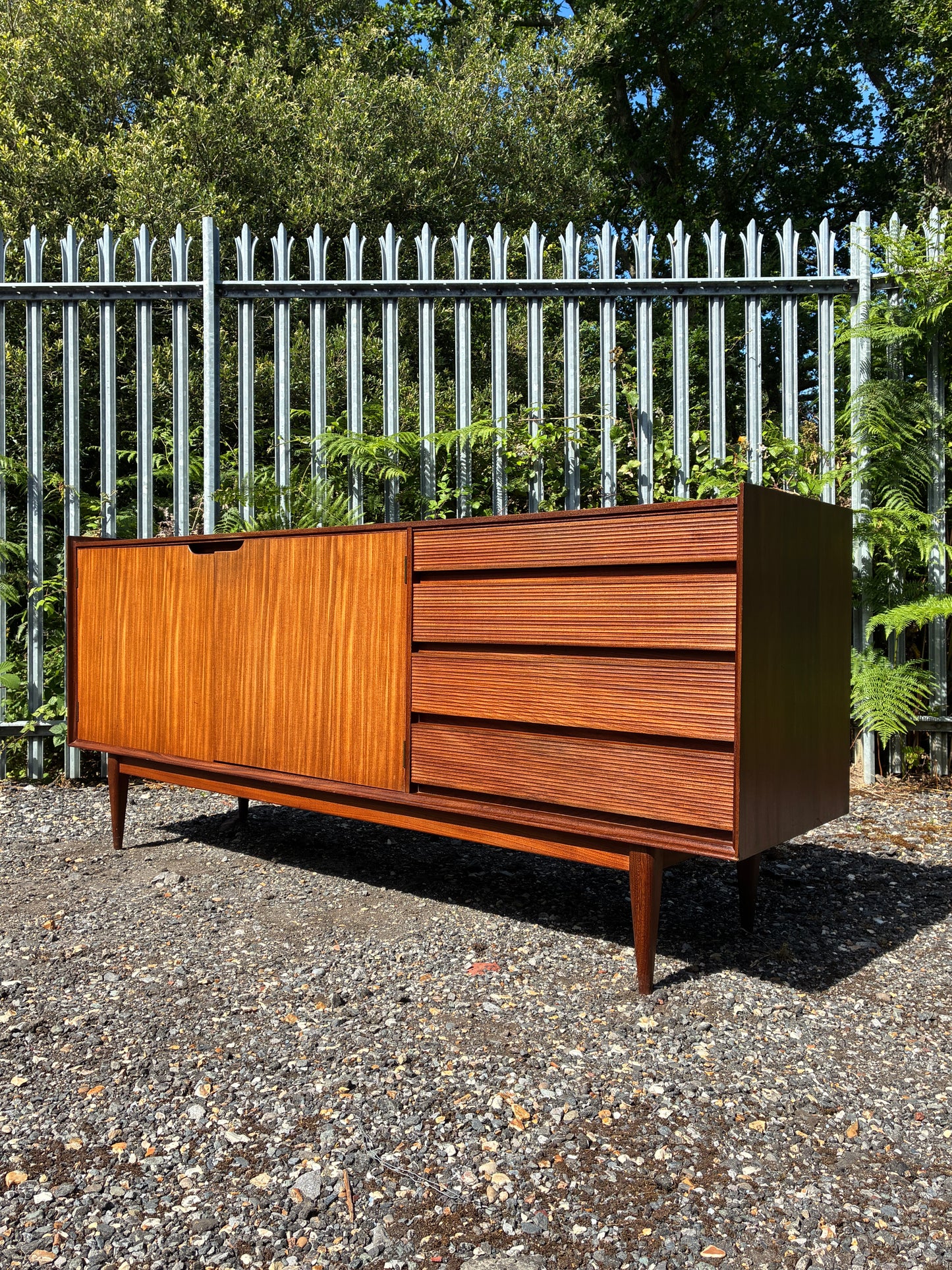 Large Teak Sideboard by Richard Hornby Afromosia Mid-Century | Vintage British Modern Cabinet