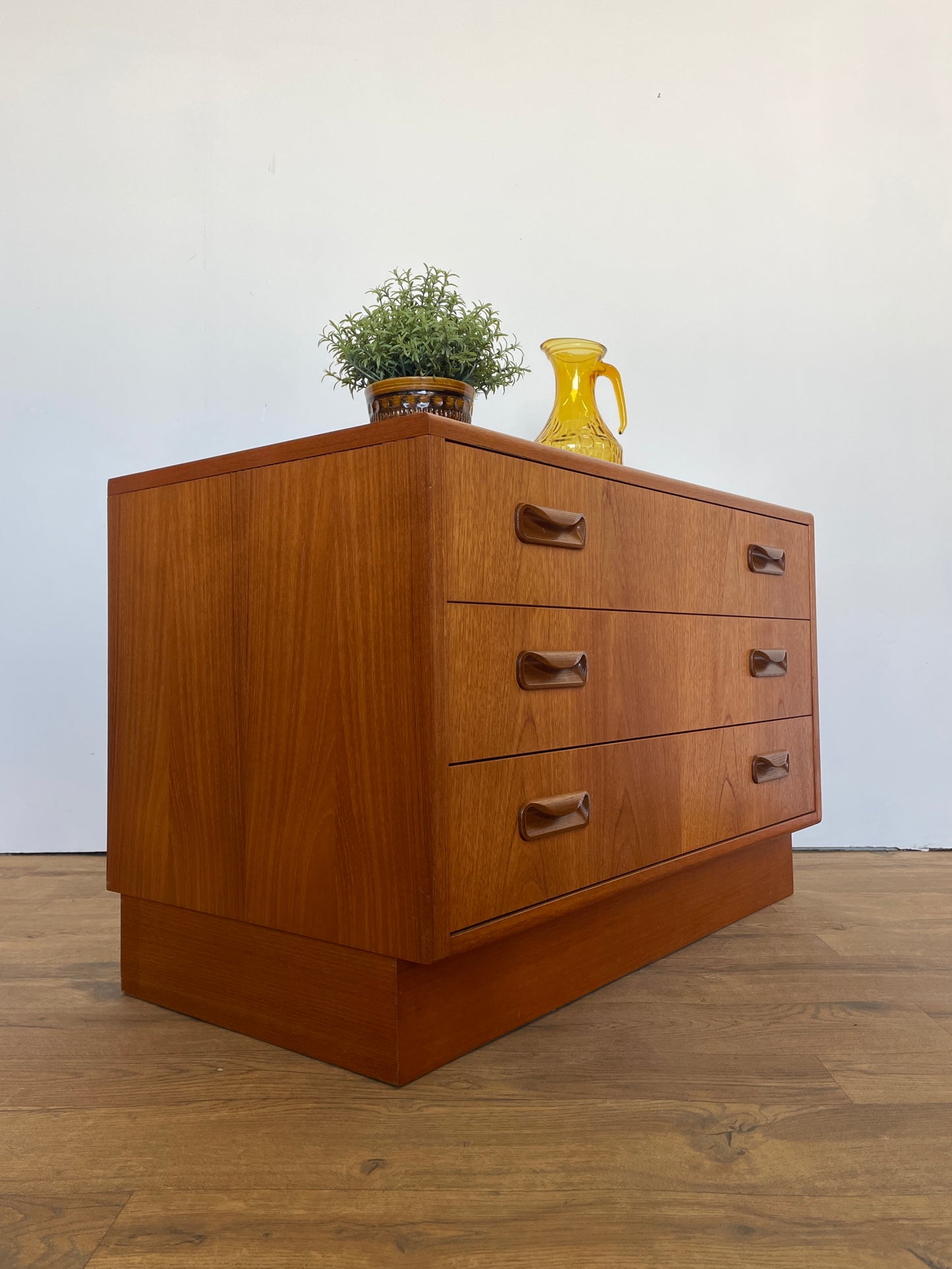 G Plan Chest of Drawers Teak Fresco Range - Mid-Century 3 Drawer