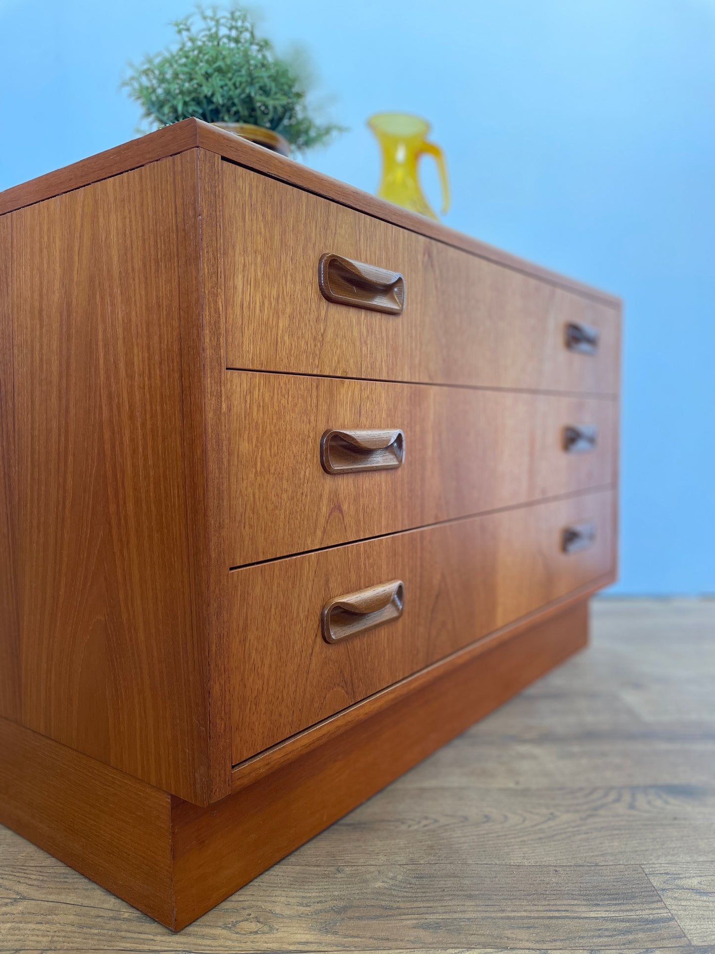 G Plan Chest of Drawers Teak Fresco Range - Mid-Century 3 Drawer
