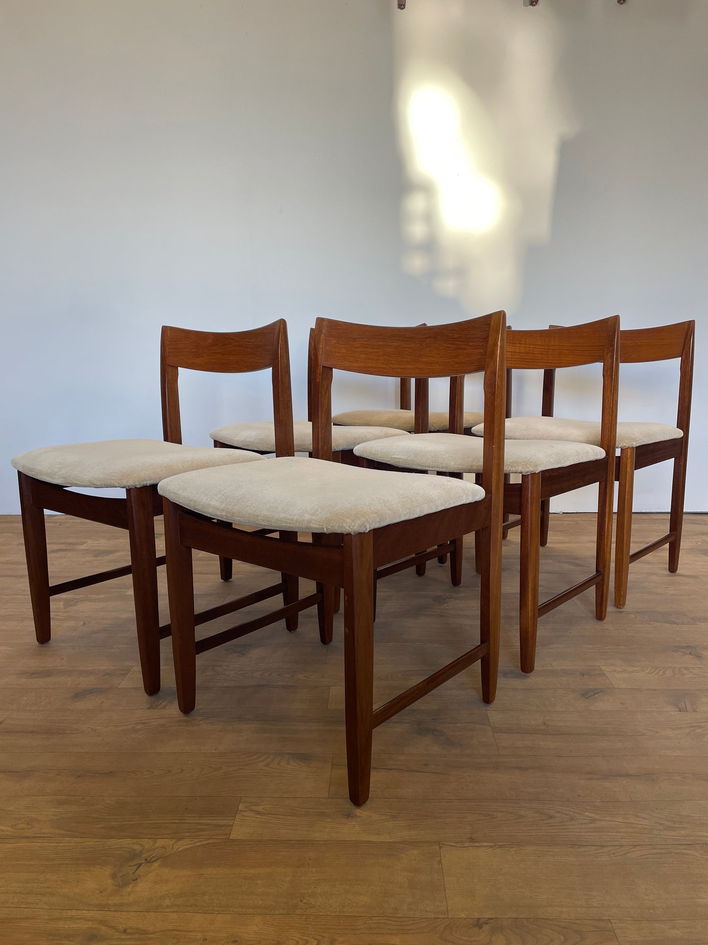 Set 6 Teak Dining Chairs by Bath Cabinet Makers - Mid-Century / UK Made