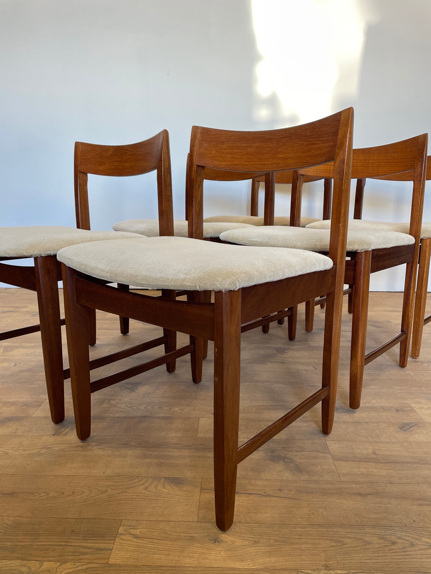 Set 6 Teak Dining Chairs by Bath Cabinet Makers - Mid-Century / UK Made