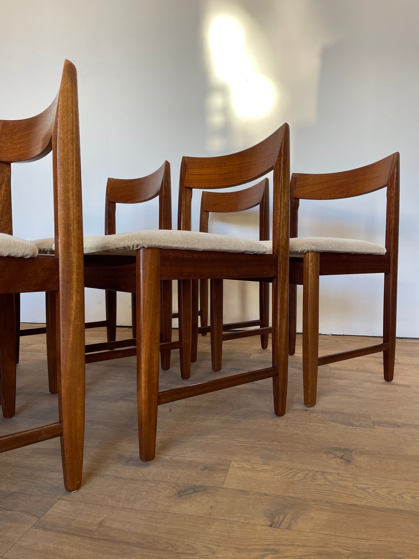 Set 6 Teak Dining Chairs by Bath Cabinet Makers - Mid-Century / UK Made