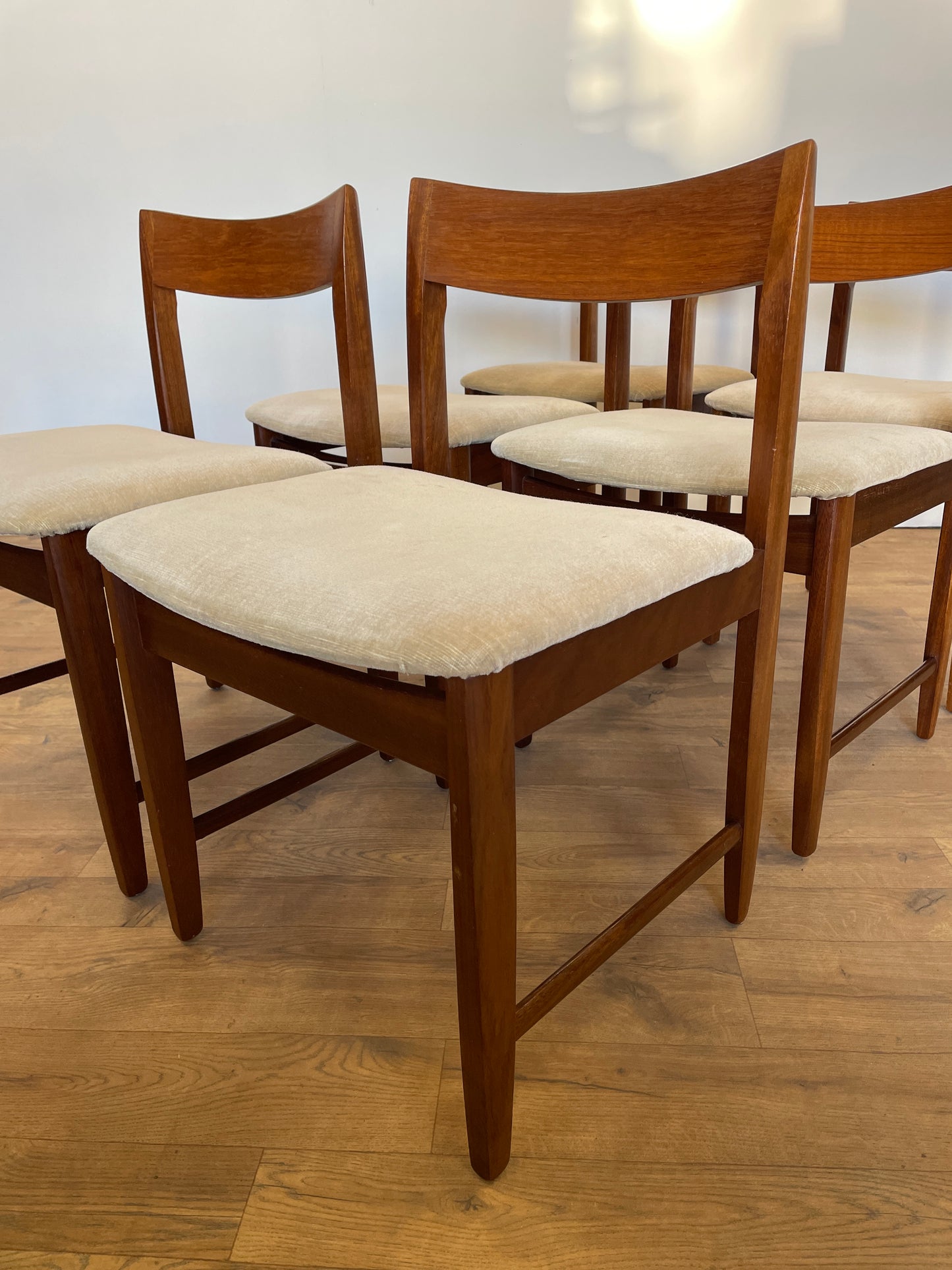 Set 6 Teak Dining Chairs by Bath Cabinet Makers - Mid-Century / UK Made