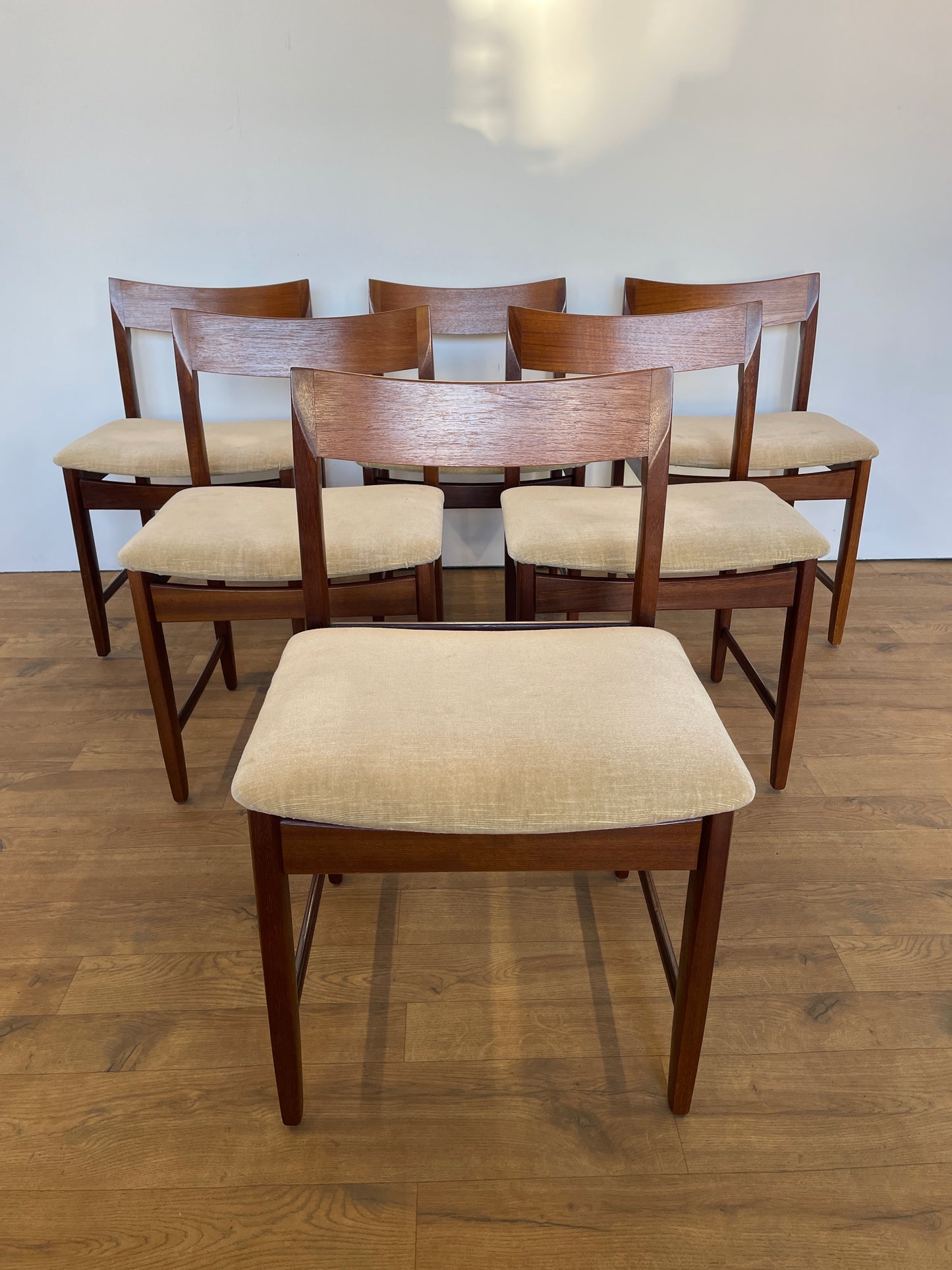 Set 6 Teak Dining Chairs by Bath Cabinet Makers - Mid-Century / UK Made