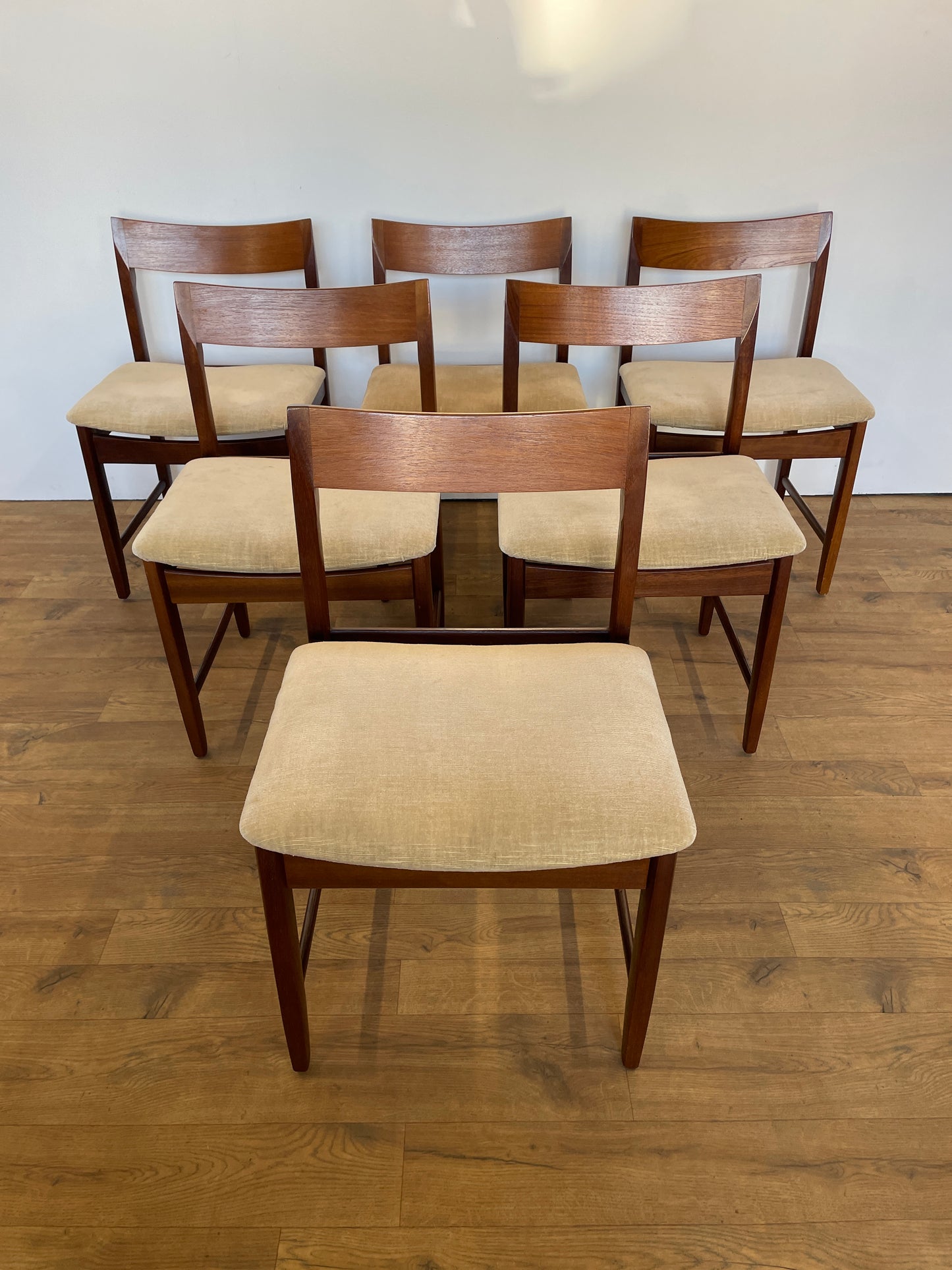 Set 6 Teak Dining Chairs by Bath Cabinet Makers - Mid-Century / UK Made