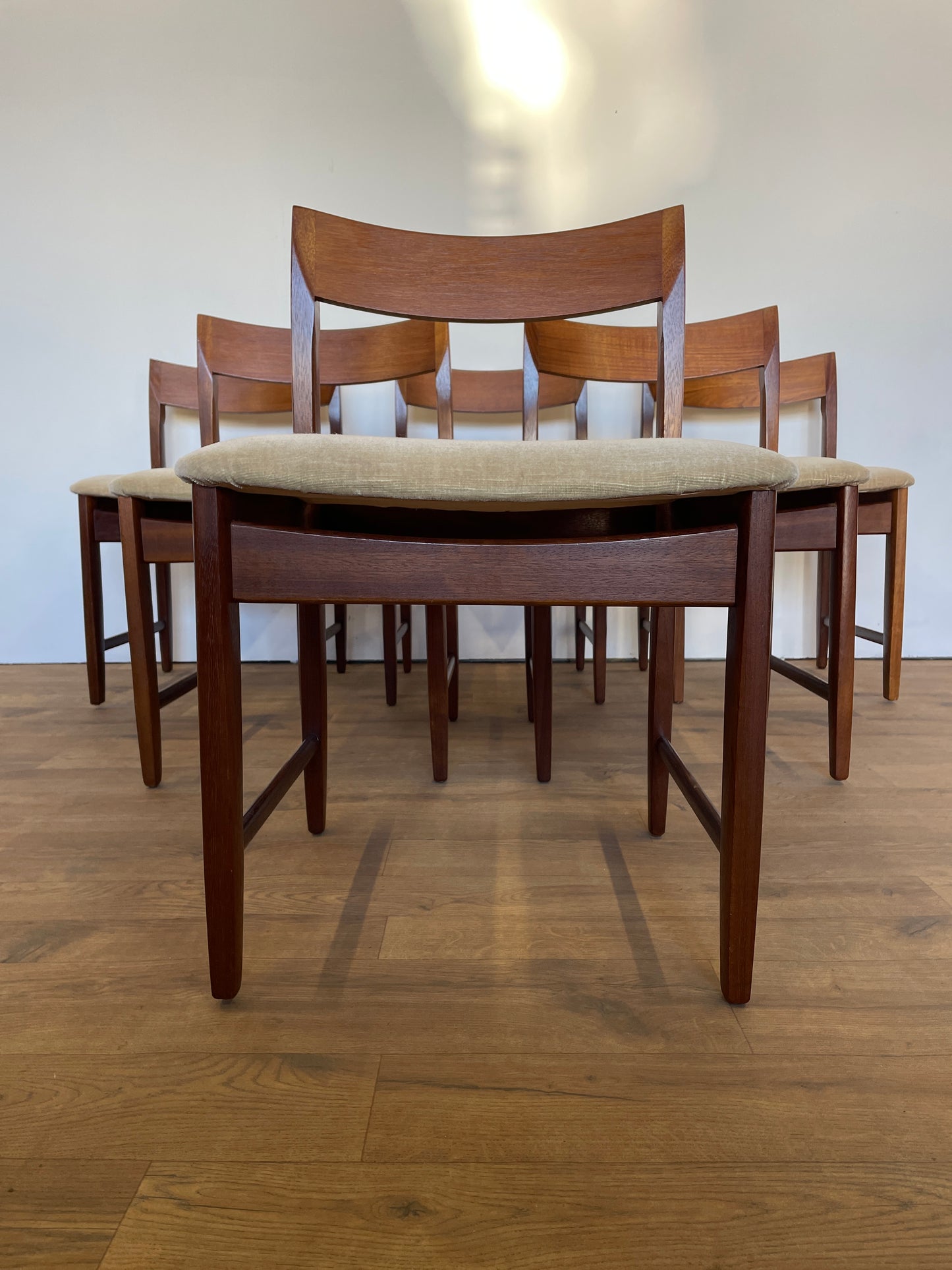 Set 6 Teak Dining Chairs by Bath Cabinet Makers - Mid-Century / UK Made