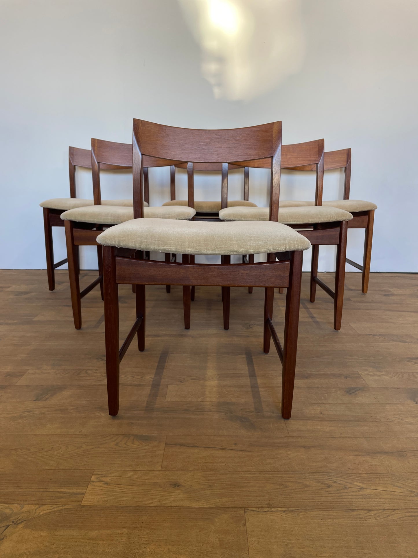 Set 6 Teak Dining Chairs by Bath Cabinet Makers - Mid-Century / UK Made