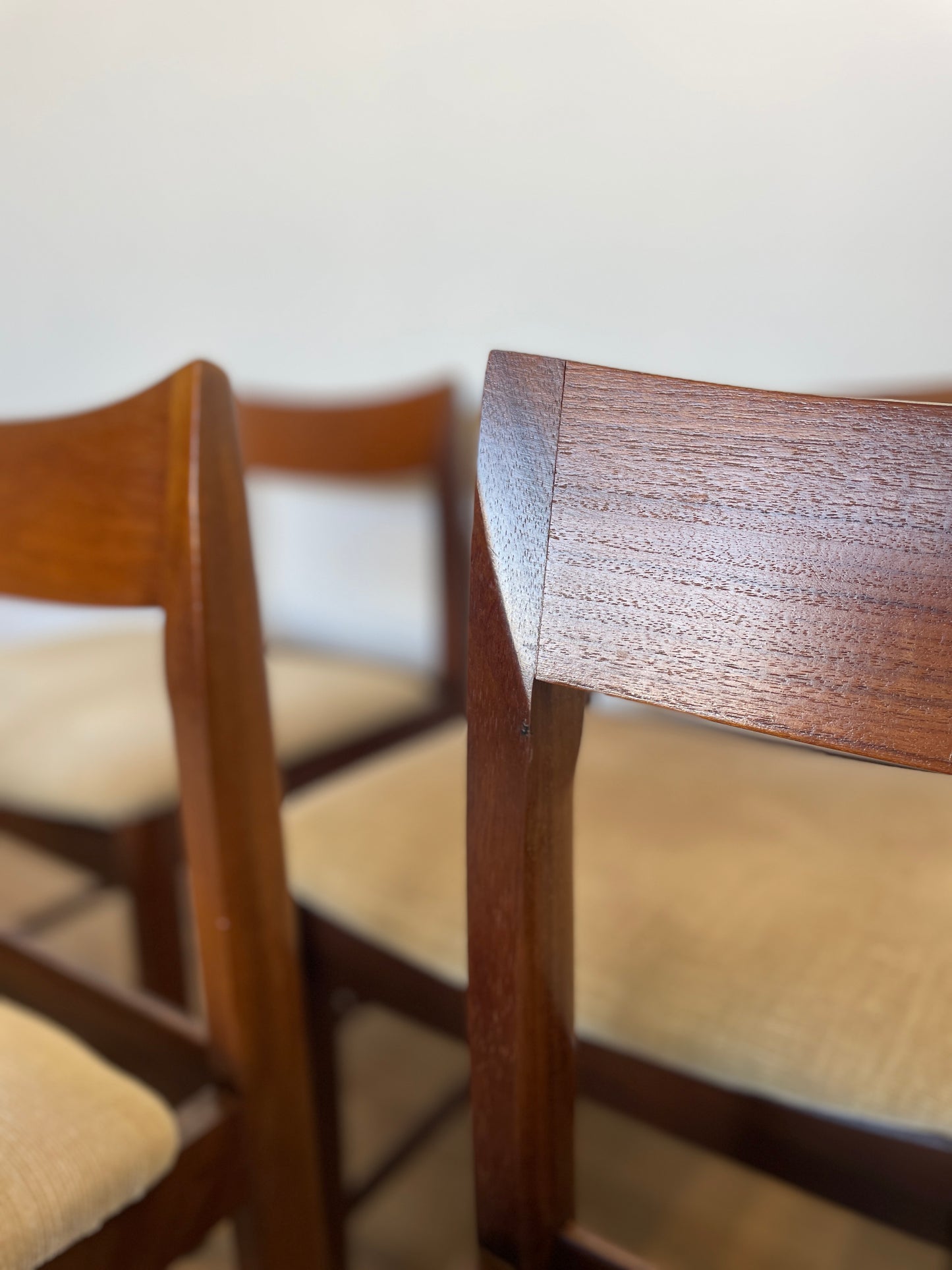 Set 6 Teak Dining Chairs by Bath Cabinet Makers - Mid-Century / UK Made