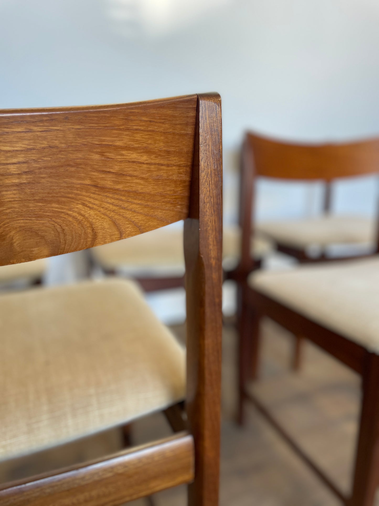 Set 6 Teak Dining Chairs by Bath Cabinet Makers - Mid-Century / UK Made