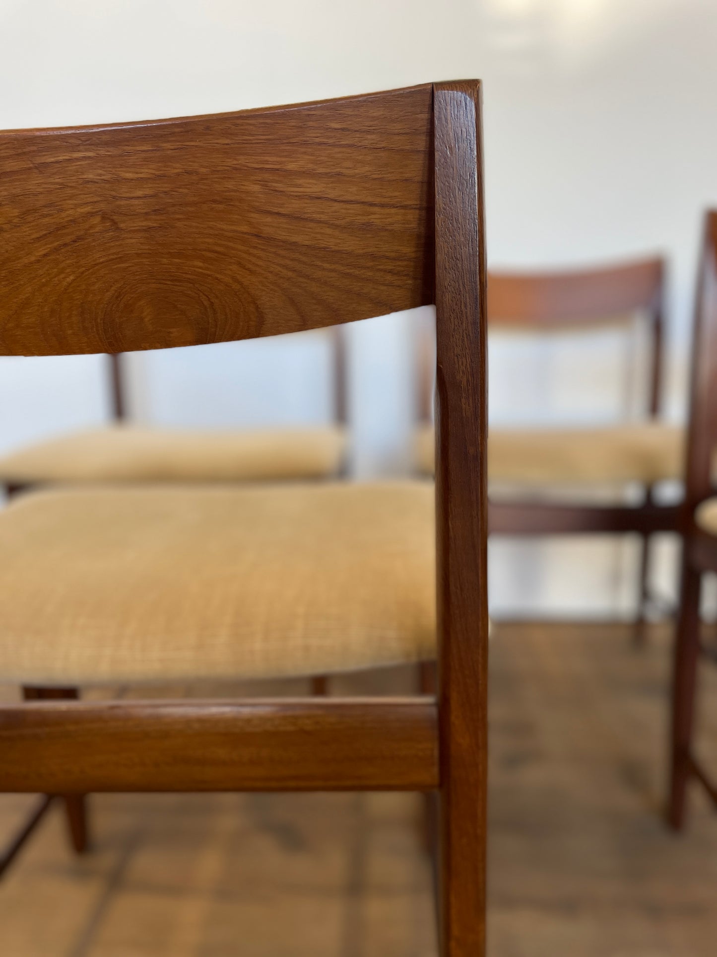 Set 6 Teak Dining Chairs by Bath Cabinet Makers - Mid-Century / UK Made