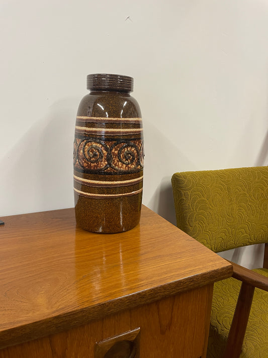 Vintage Floor Vase – 38cm / 15” West German Mid Century Modern Ceramic