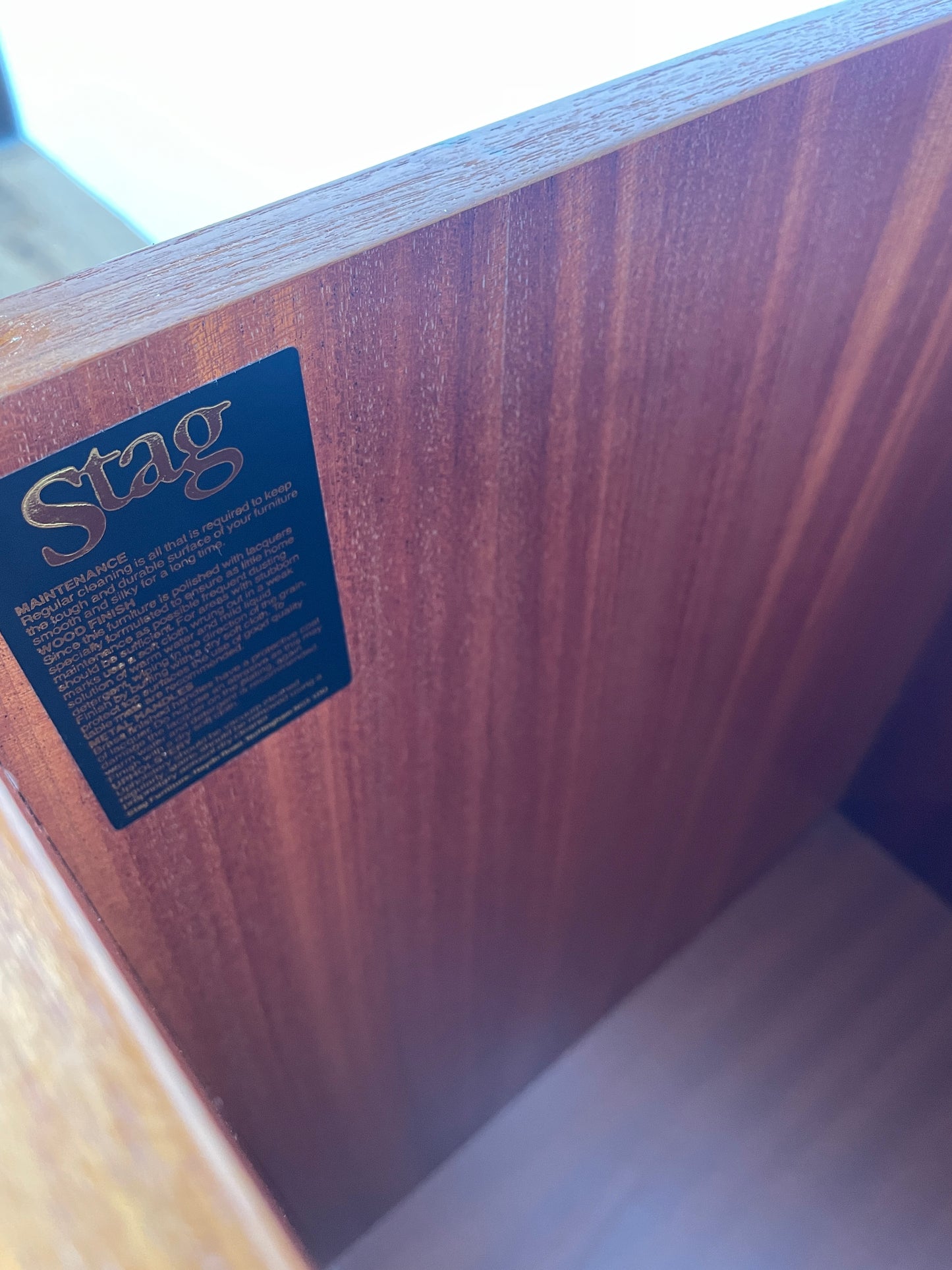 Vintage Teak Stag Blanket Box – Mid Century Modern Storage Chest