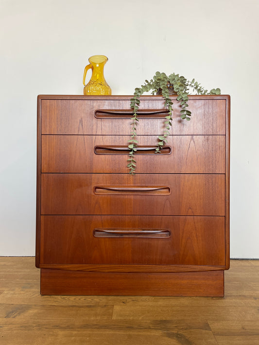 G Plan Mid Century Teak Chest of Drawers – Vintage Danish Style Storage