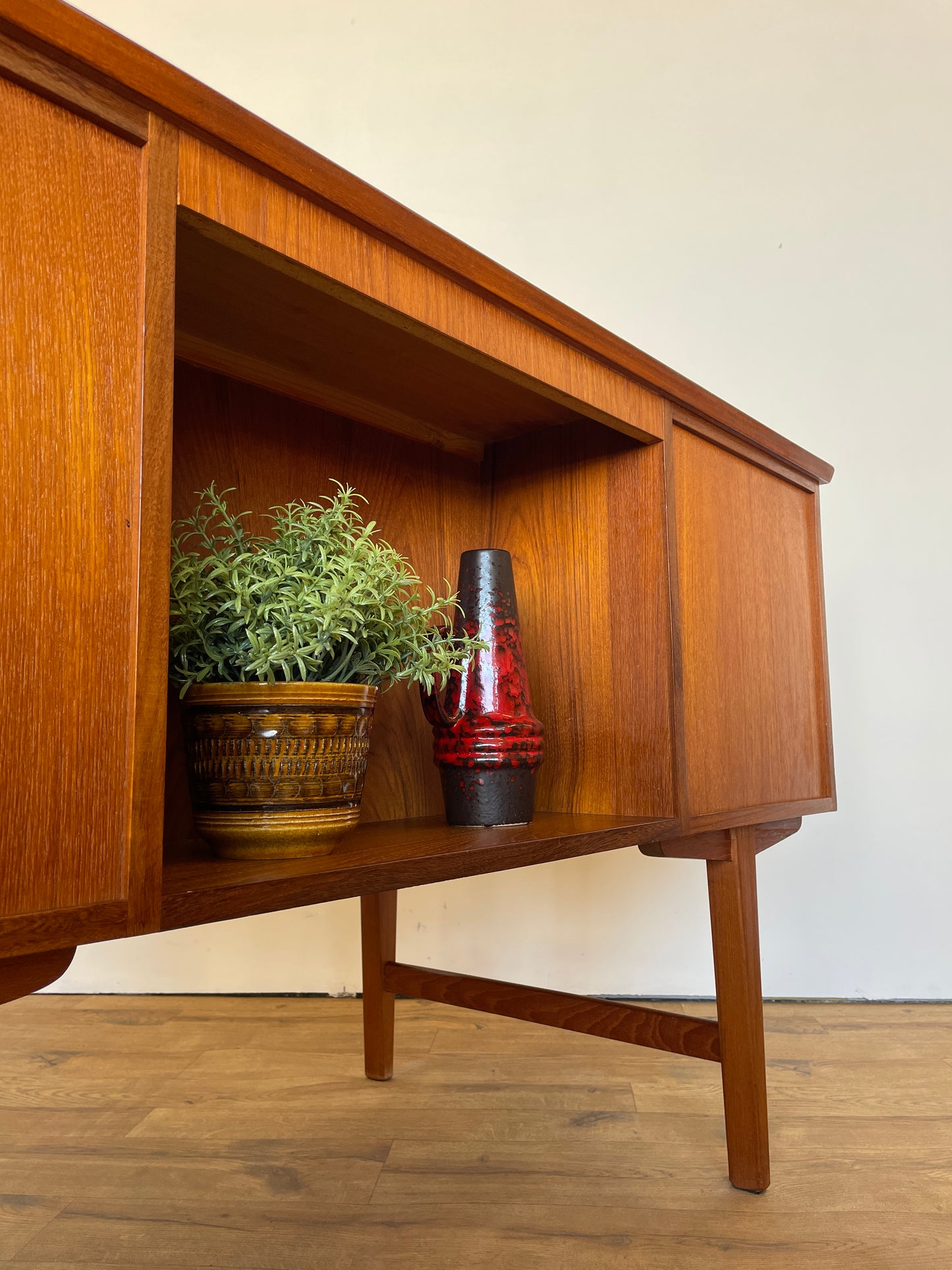 Vintage Danish Teak Desk – Mid Century Modern Office Furniture (1960s)
