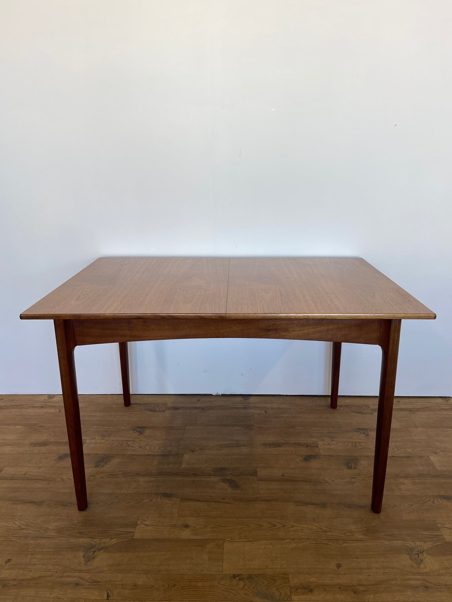 Vintage Mid-Century Teak Extending Dining Table with 6 Chairs – Bath Cabinet Makers (1960s)