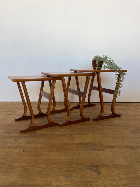 Nathan Nest of Tables Teak - Mid-Century / Vintage / Side Table / Home / Furniture / Retro