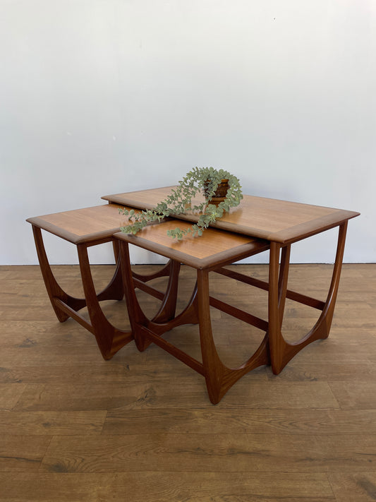 Vintage G Plan Astro Nest of Teak Tables – Mid Century Modern Design