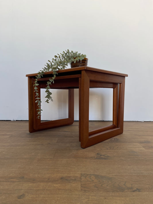Vintage McIntosh Teak Nesting Tables – Mid-Century Modern (Set of 2)