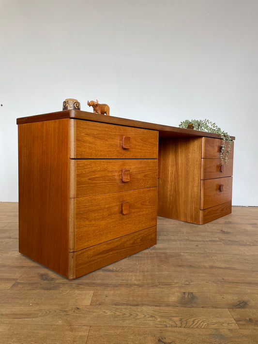 Mid-Century Stag Dressing Table / Desk in Teak