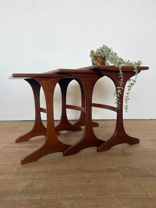 G Plan Fresco Nest of Tables Teak Mid-Century Vintage Side Home Furniture Retro