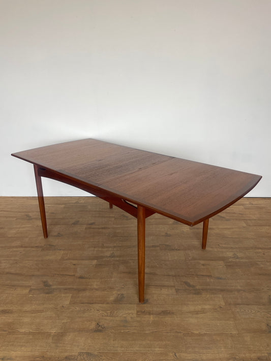Mid Century Teak G Plan Extendable Dining Table with Extra Leaf – Danish Style