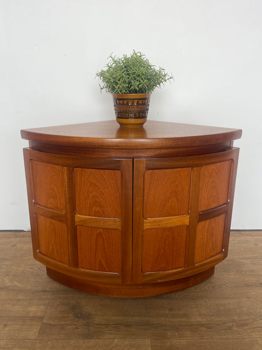 Nathan Mid-Century Teak Corner Cabinet
