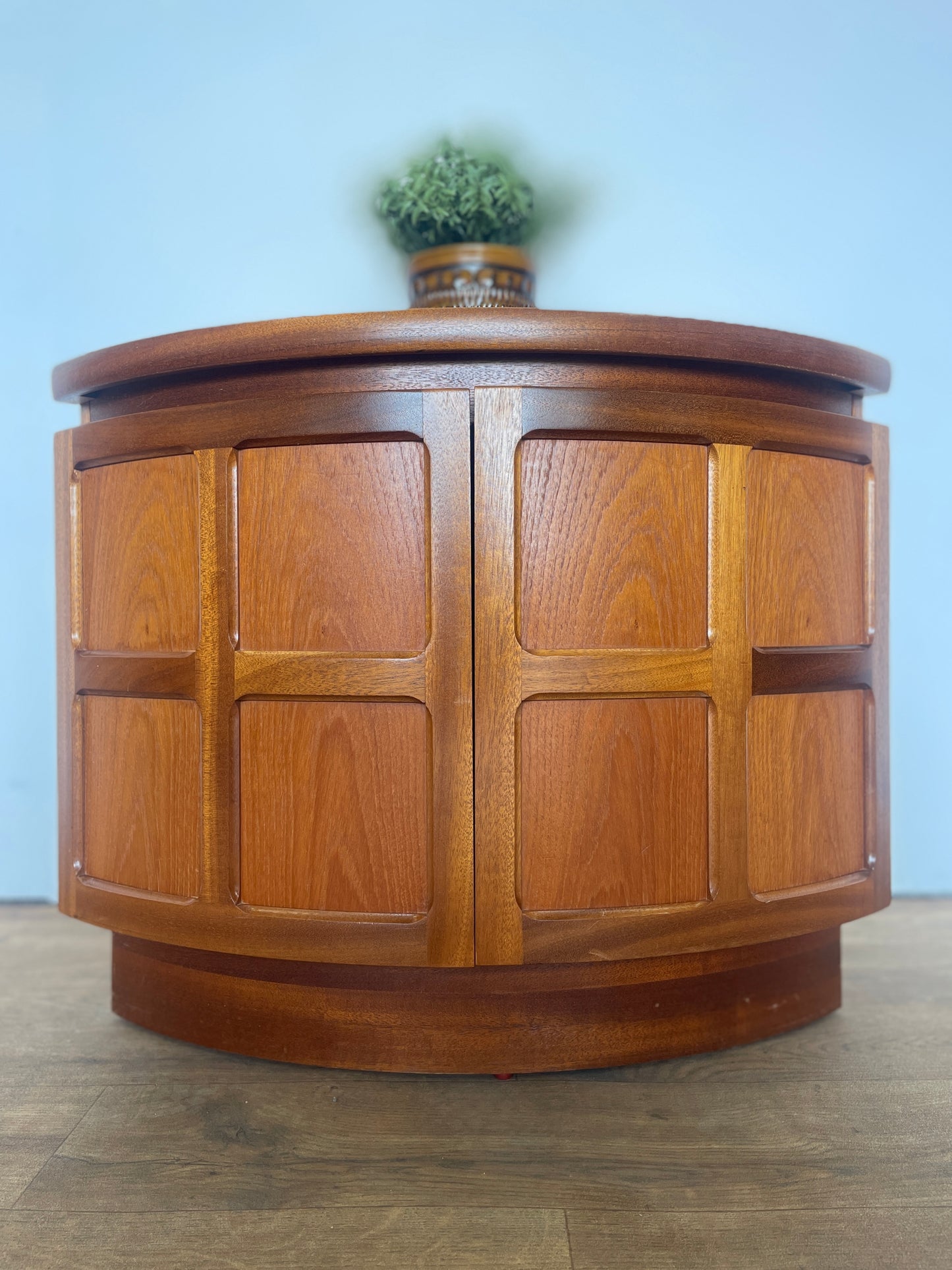 Nathan Mid-Century Teak Corner Cabinet