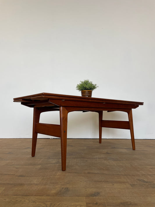 Danish 1960s Trioh Metamorphic Elevator Table – Teak Mid-Century Convertible Design
