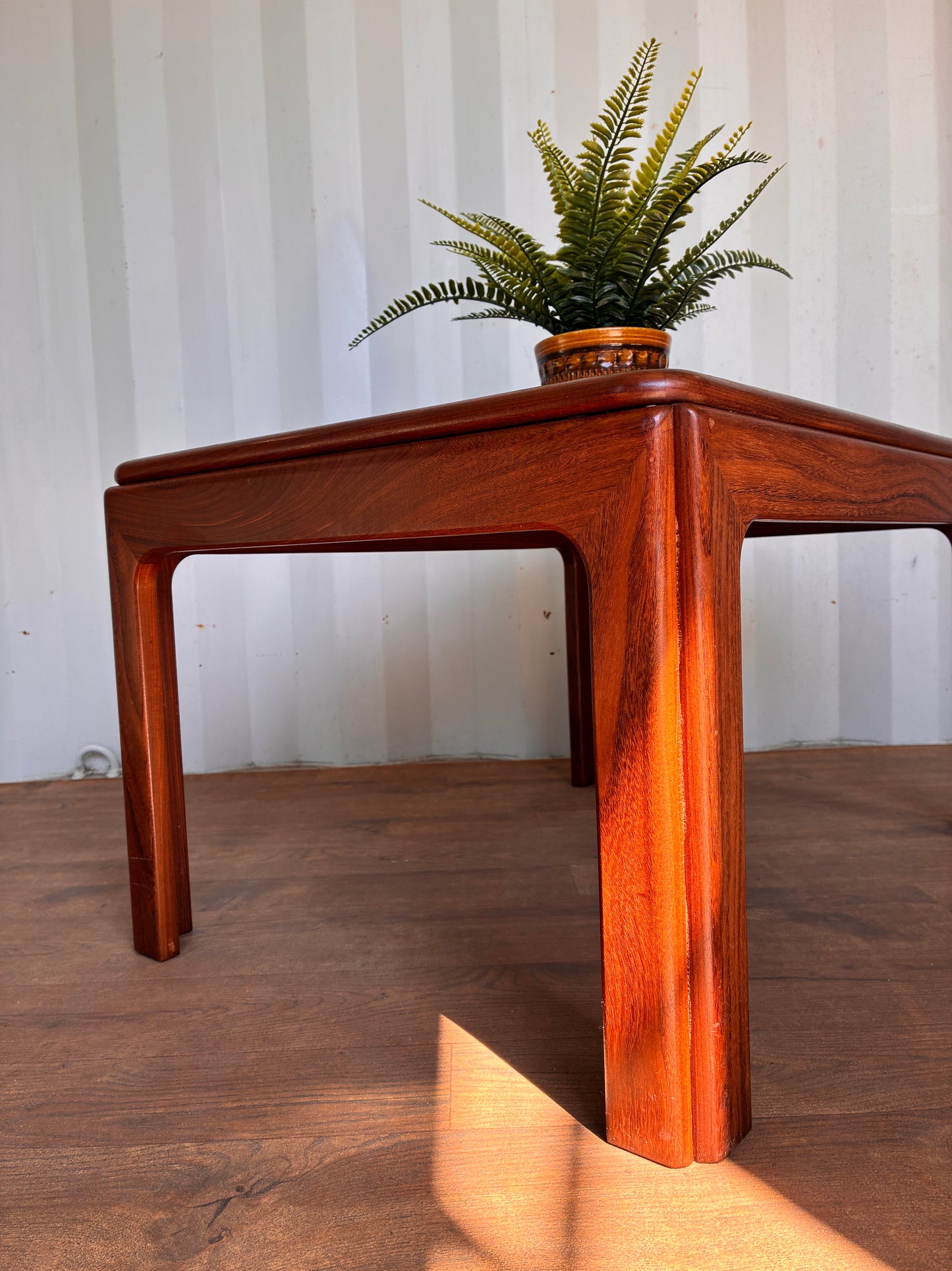 G Plan Mid-Century Teak Tiled Top Coffee Table | Vintage Danish Style Ceramic Tile Coffee Table | 71cm