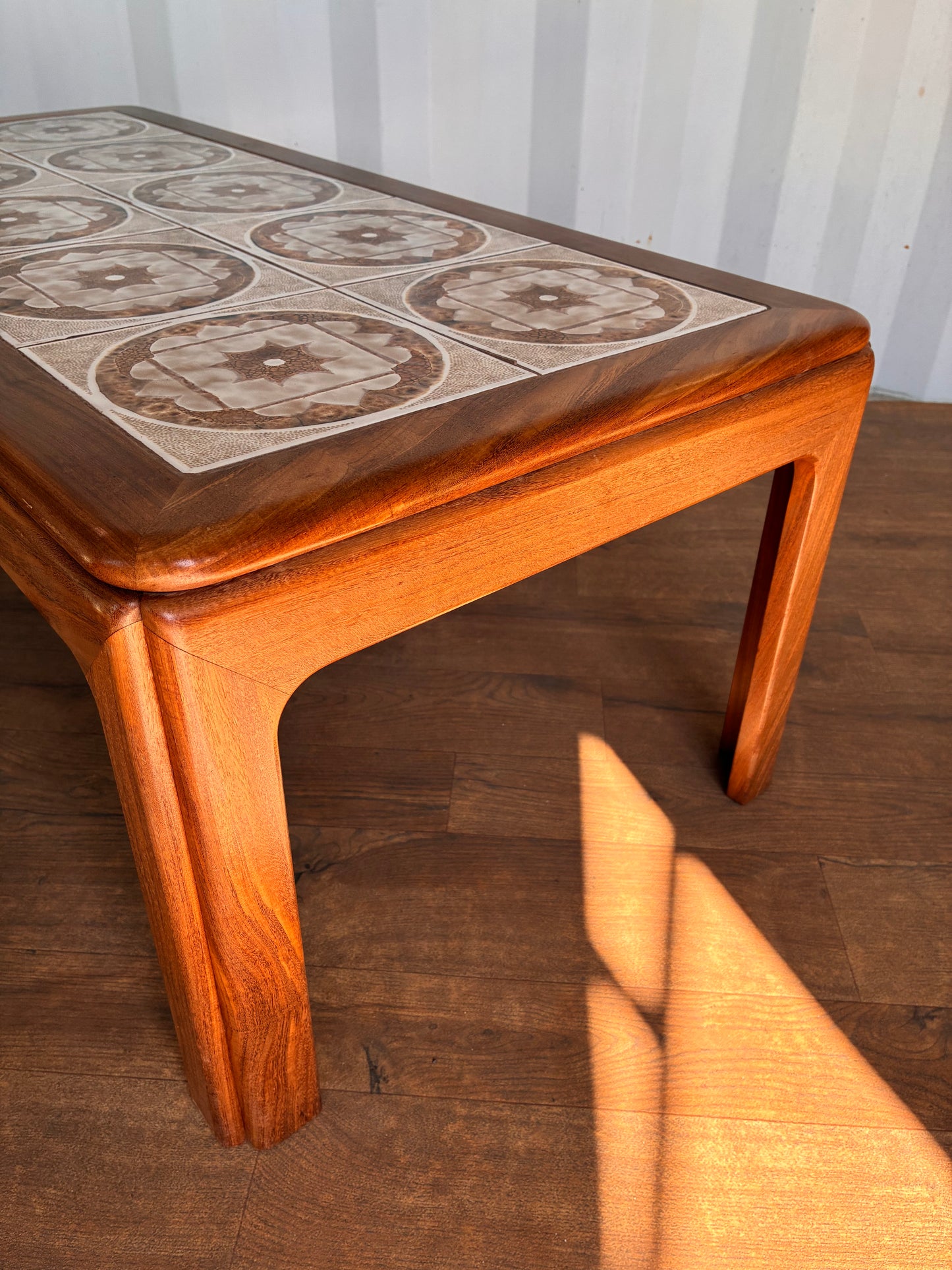 G Plan Teak Coffee Table with Tiled Top – Vintage Retro Tile Inlay Table – Mid-Century
