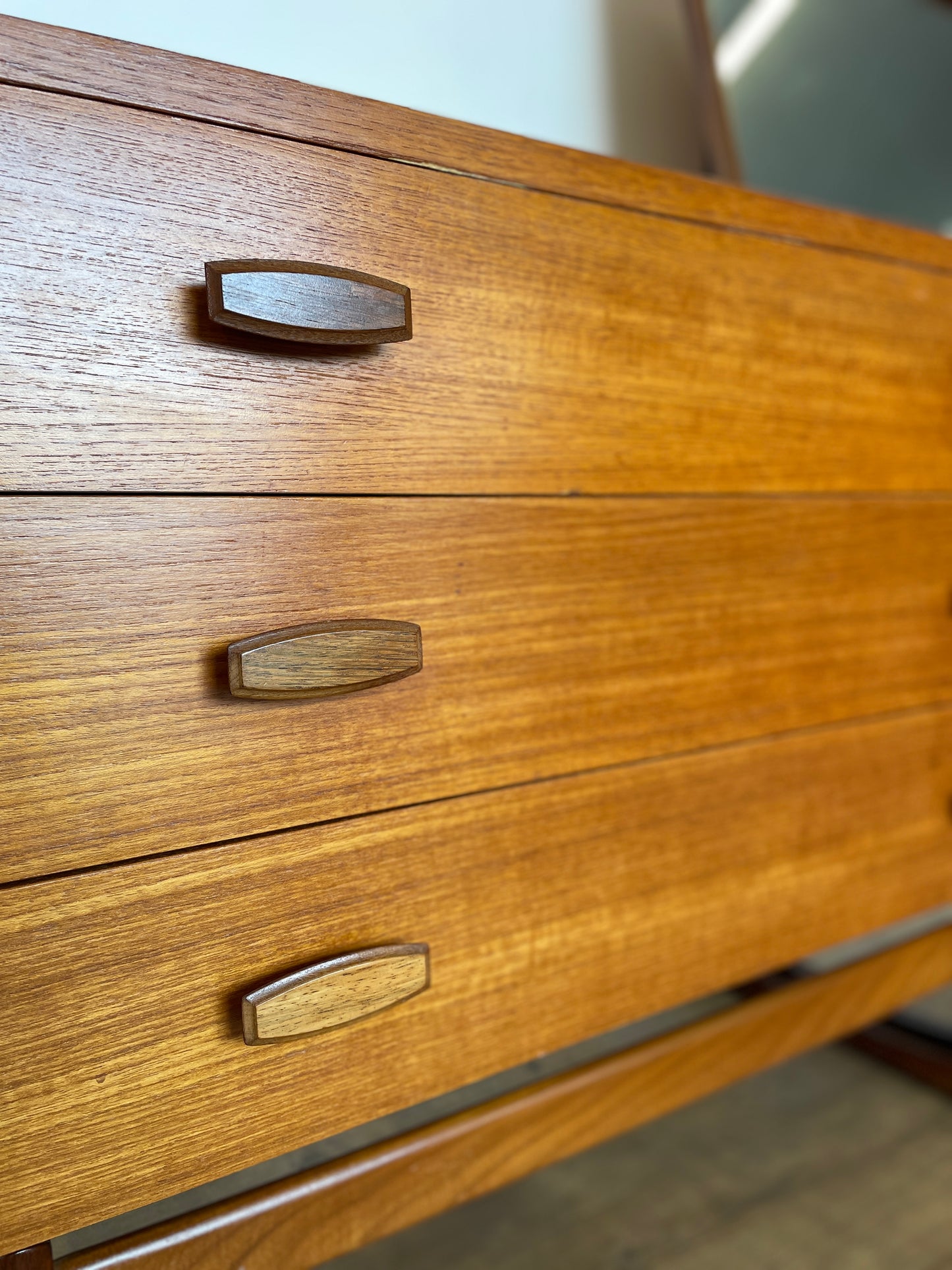 Mid-Century VB Wilkins G-Plan Quadrille Teak Modular Dressing Table with Mirror