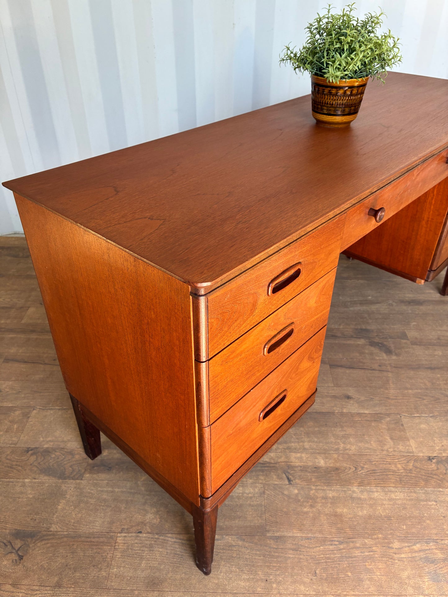 Mid-Century Writing Desk by Austinsuite Teak Vintage Scandinavian Style Office