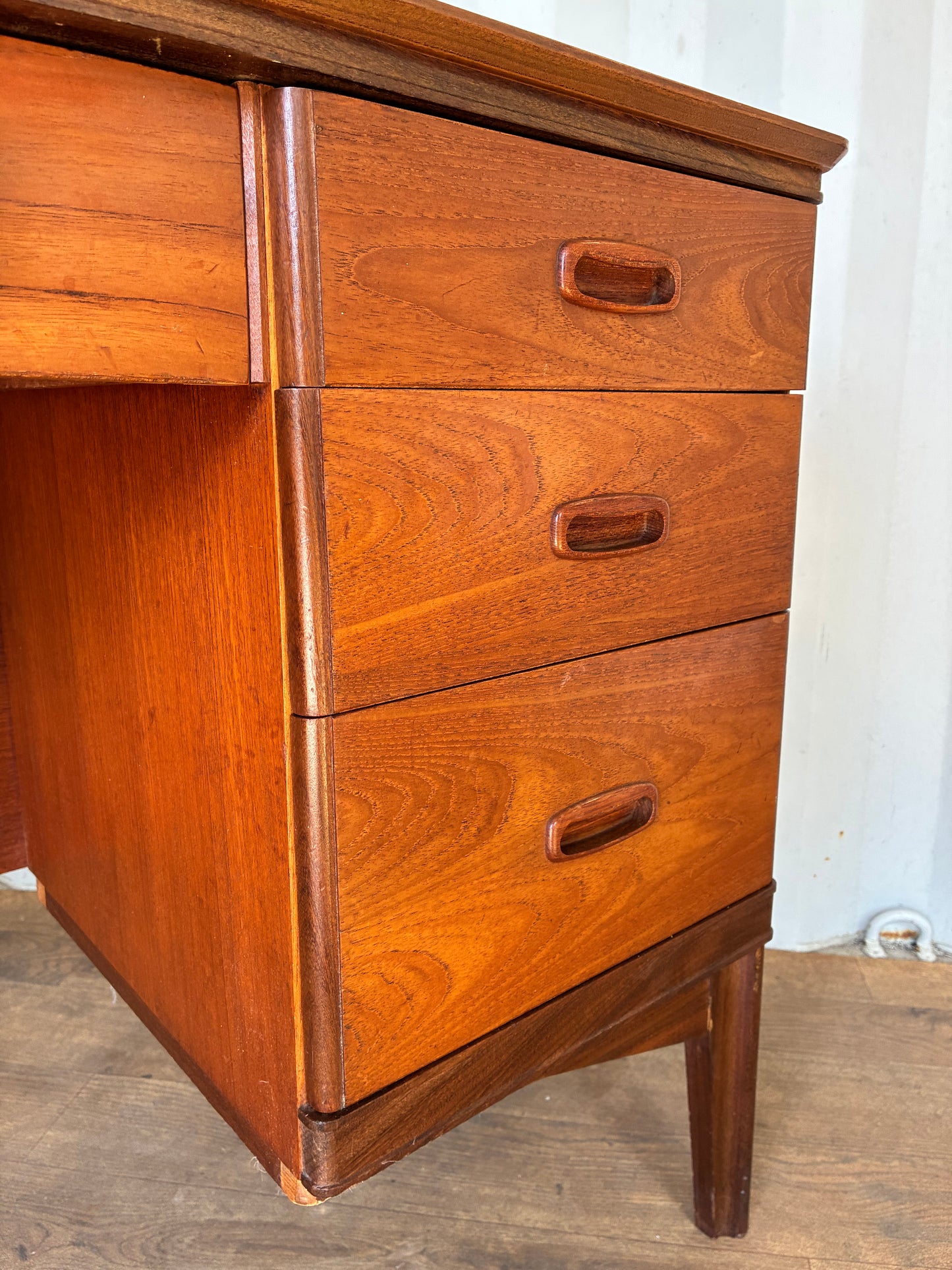 Mid-Century Writing Desk by Austinsuite Teak Vintage Scandinavian Style Office
