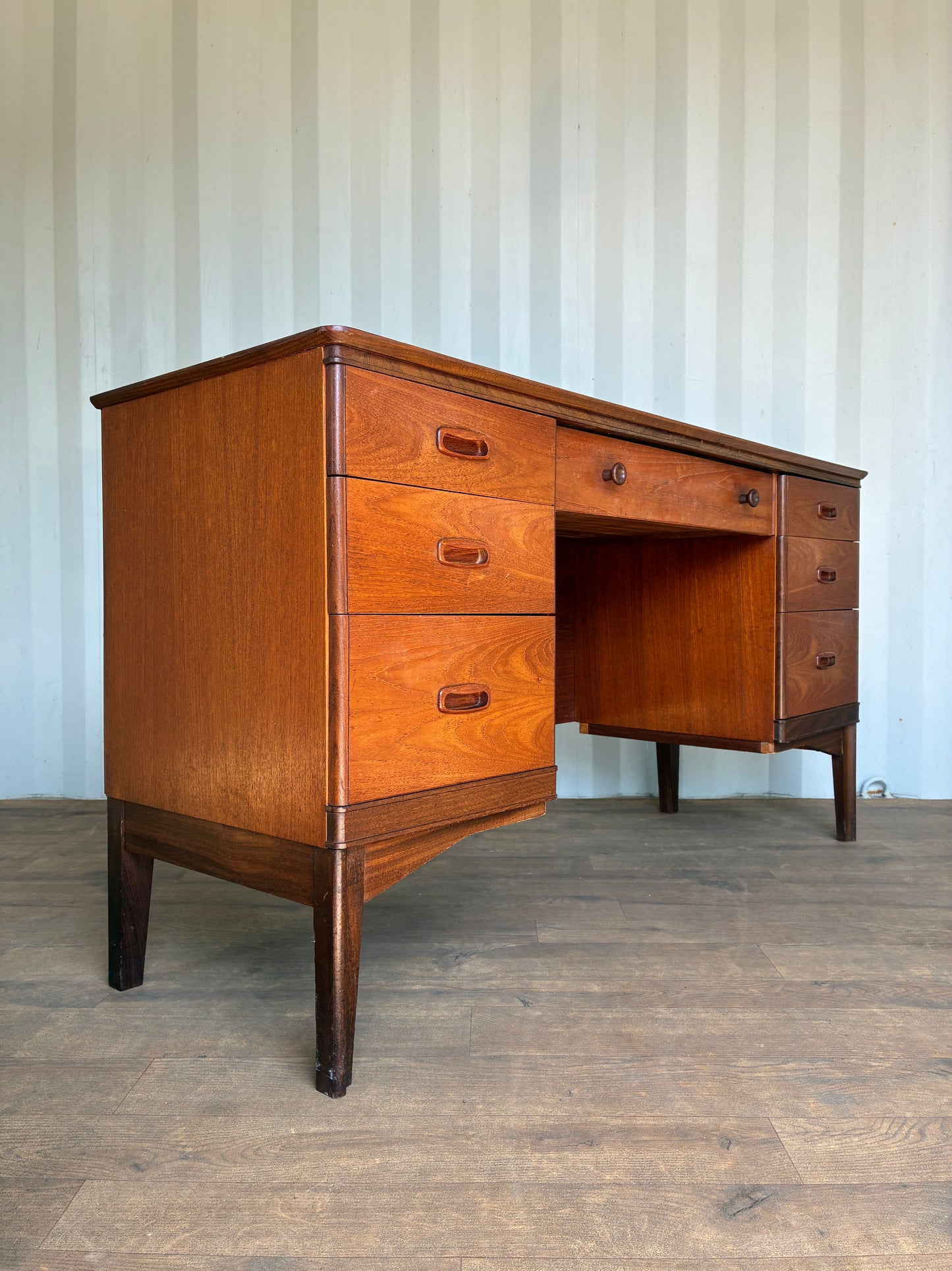 Mid-Century Writing Desk by Austinsuite Teak Vintage Scandinavian Style Office