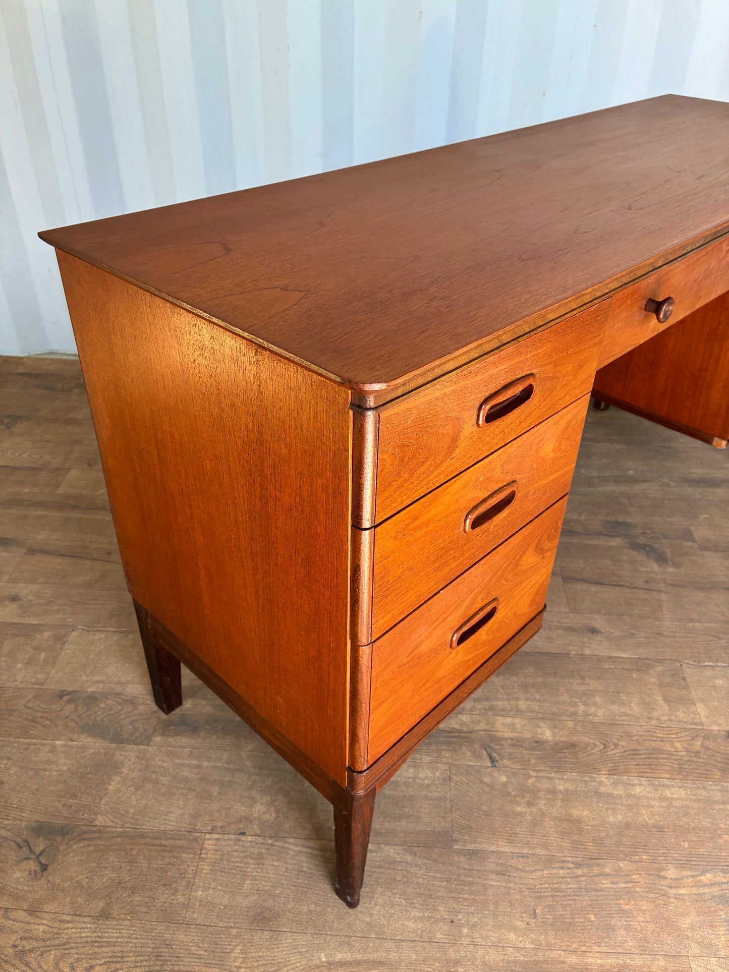 Mid-Century Writing Desk by Austinsuite Teak Vintage Scandinavian Style Office