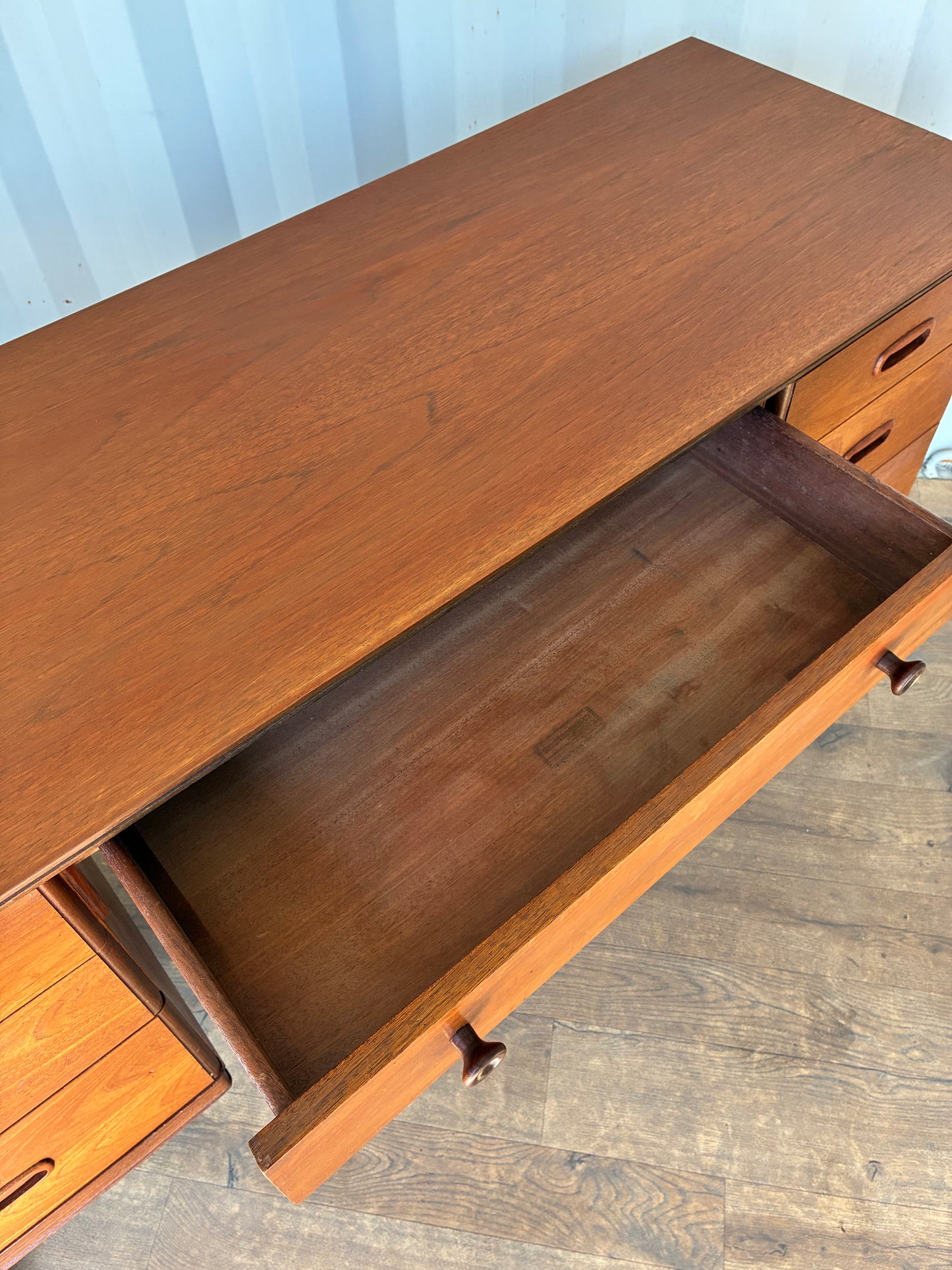 Mid-Century Writing Desk by Austinsuite Teak Vintage Scandinavian Style Office
