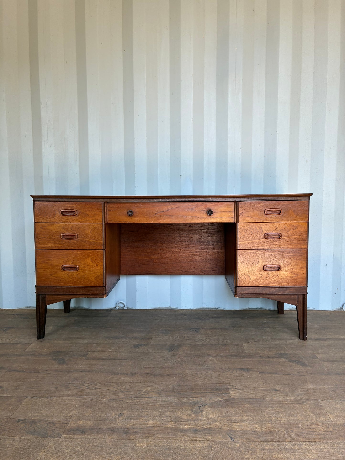 Mid-Century Writing Desk by Austinsuite Teak Vintage Scandinavian Style Office