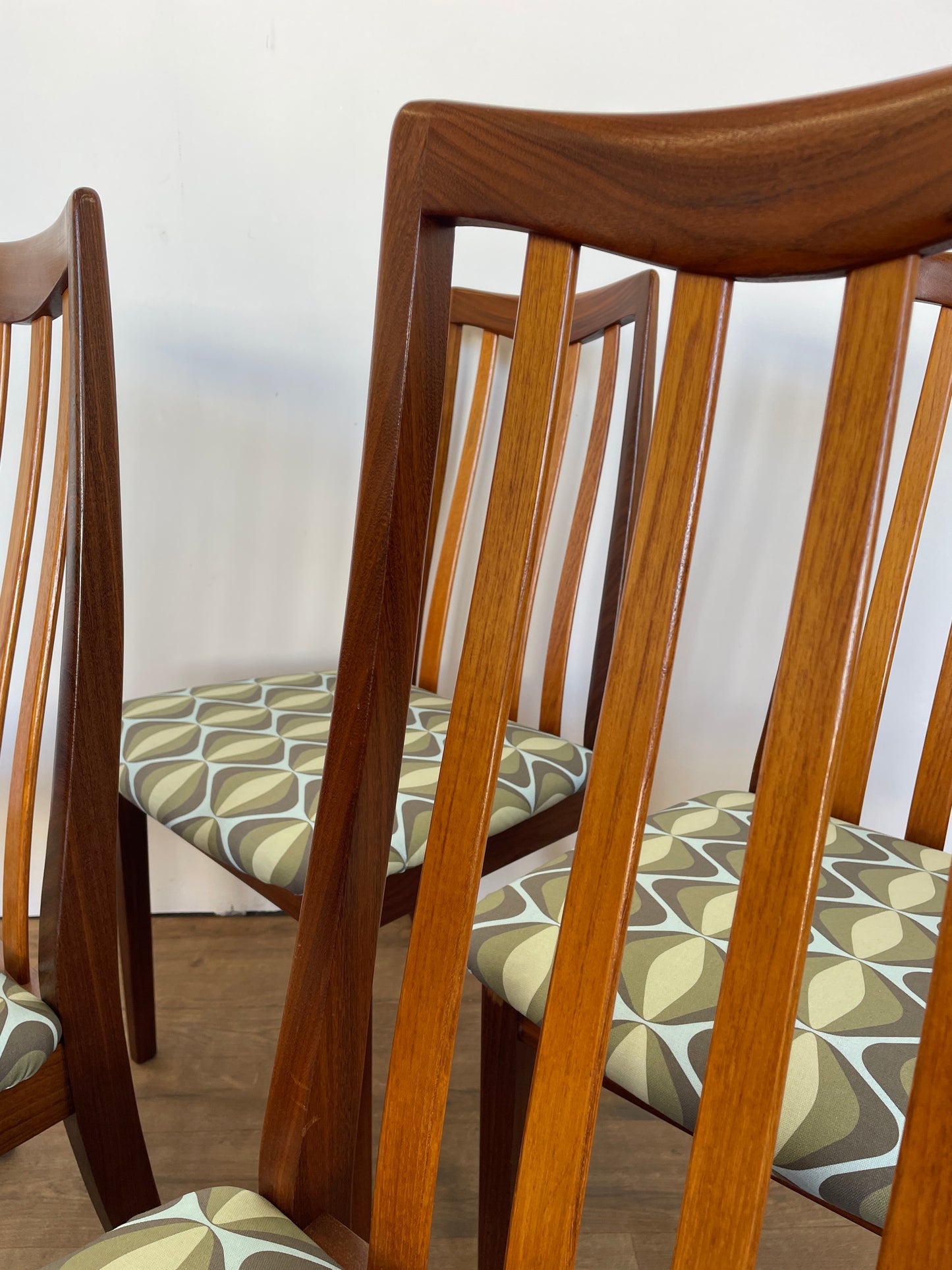 Mid-Century G Plan Dining Chairs – Set of 4, Newly Upholstered, UK Made