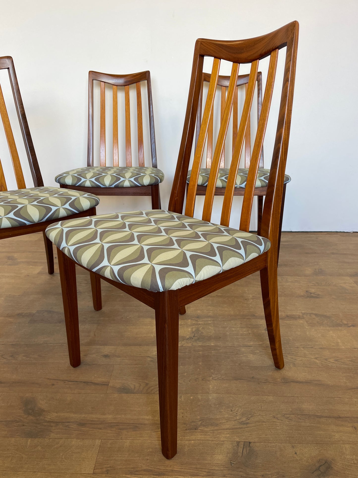 Mid-Century G Plan Dining Chairs – Set of 4, Newly Upholstered, UK Made